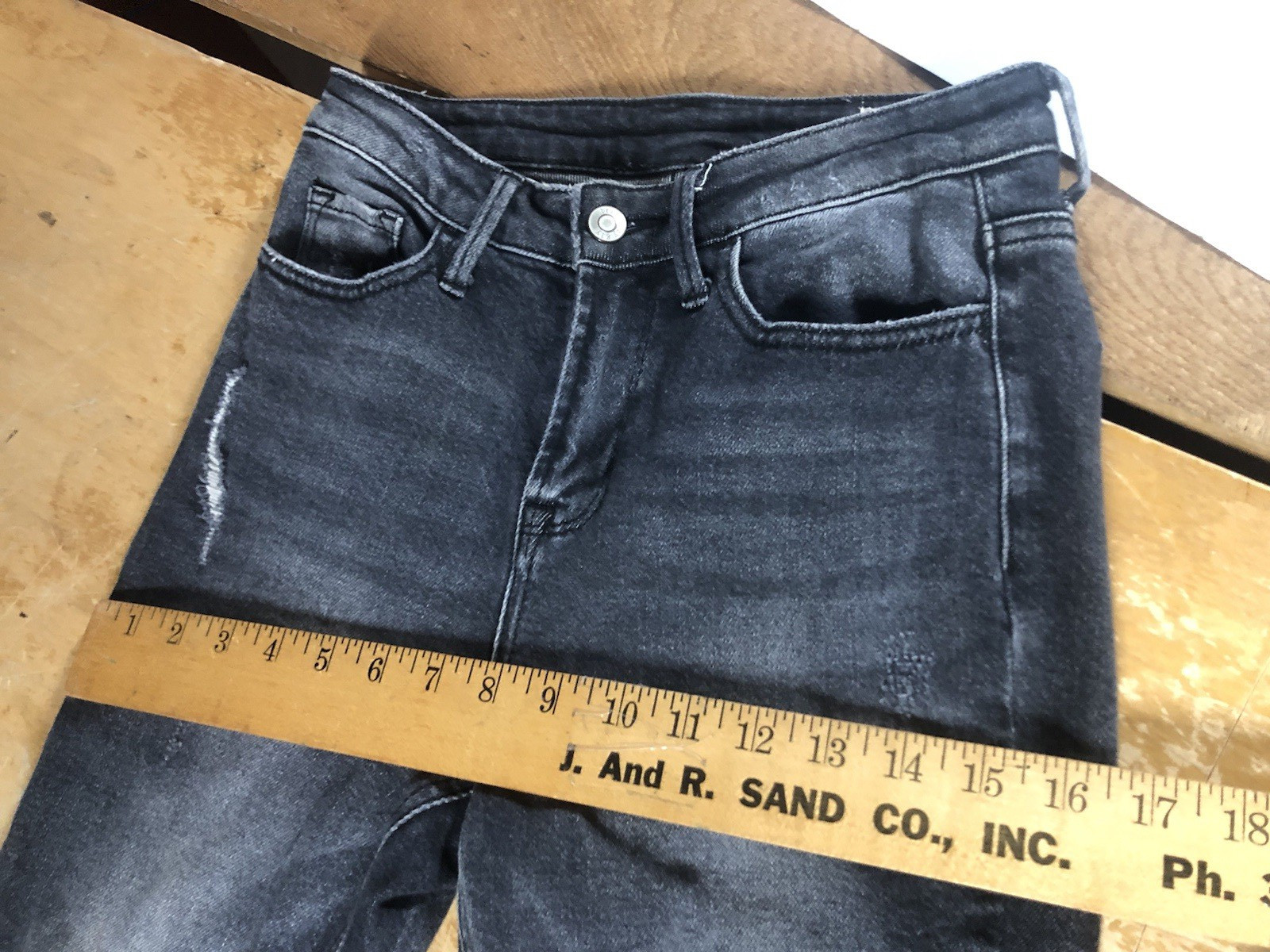 Bridge By Gly Curvy High-rise Skinny Grey Distress Ripped Ankle Jeans Womens 24