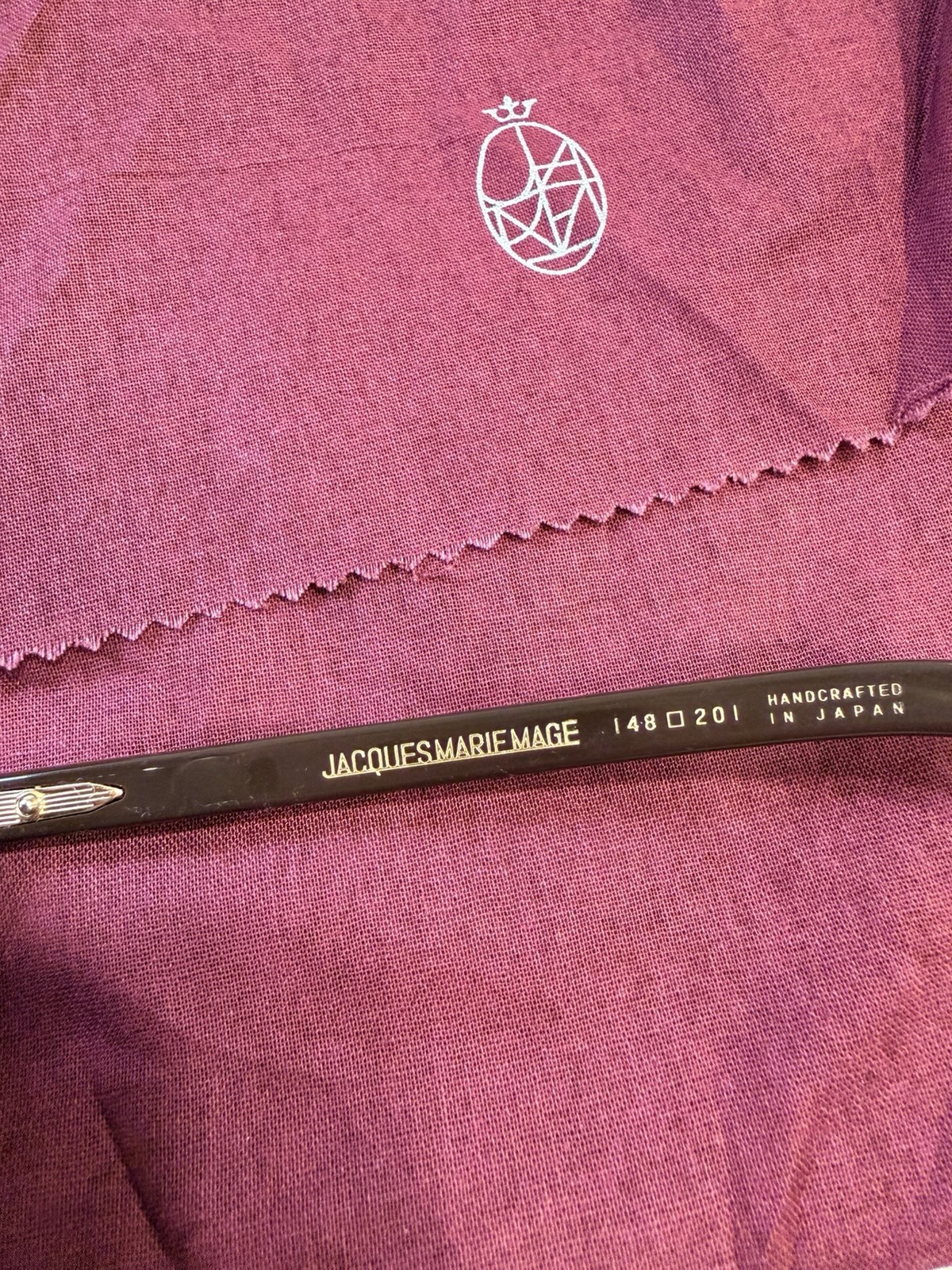 Jaques Marie Mage JMM Glasses – Moscova /black With gold Hardware Box and Papers