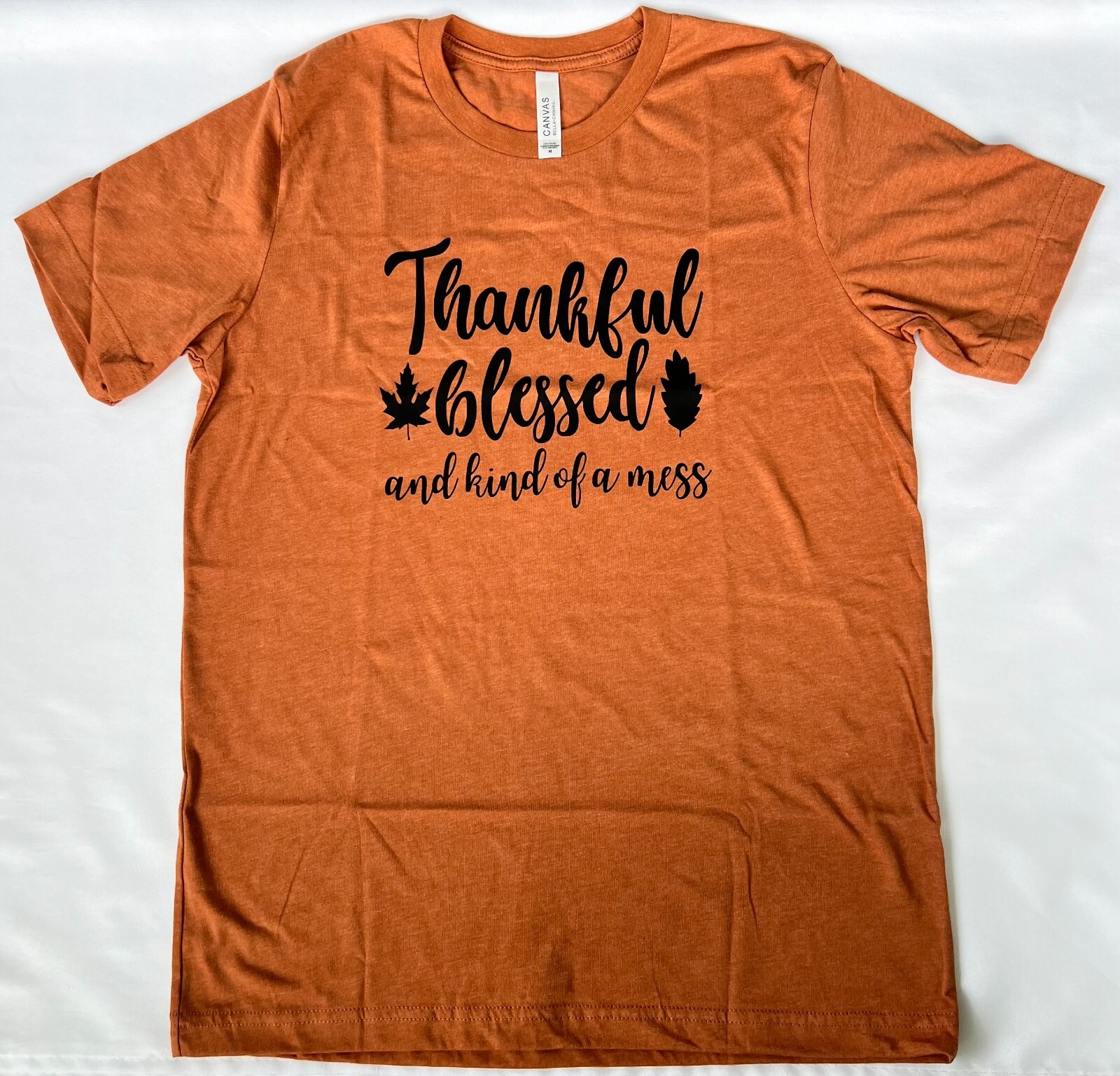 New Handmade Fall T-Shirts | Bella + Canvas & HTV | Various Fall Colors | Size M