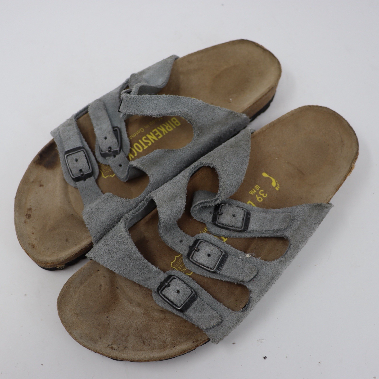 Birkenstock Berki’s Sandals Grey Suede 39 Germany Florida