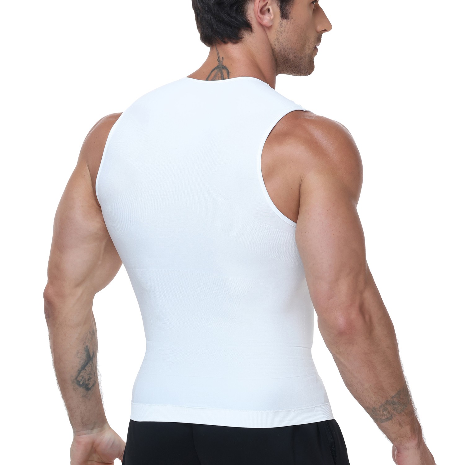 Men’s Tight Undershirts Top Waist Shaper Figure Shaping Tummy Control Underwear