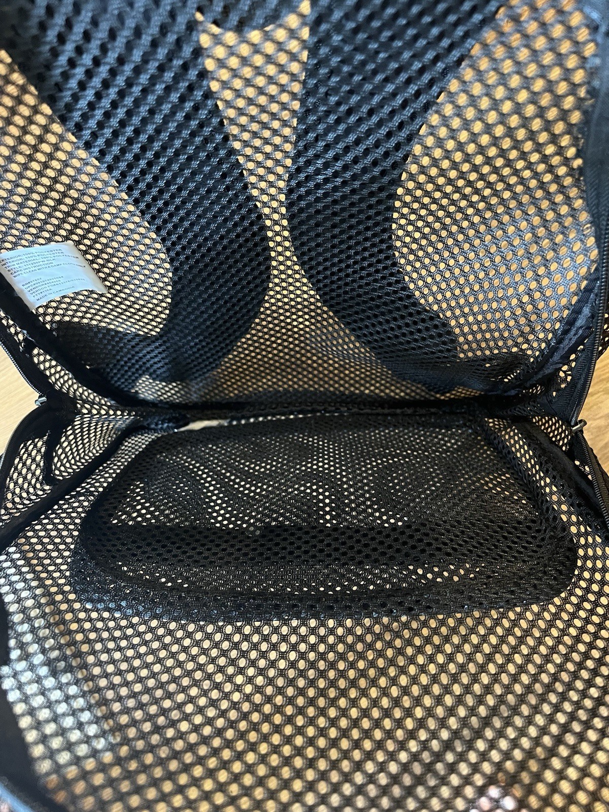Black Mesh Backpack 16 1/2 Inch NWT School Adjustable Straps Eastsport