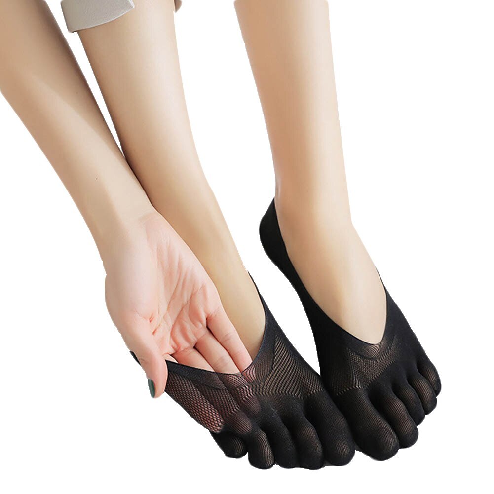 1-6 Pairs Mens Womens No Show Invisible Nonslip Boat Cotton Low Cut TOE Socks
