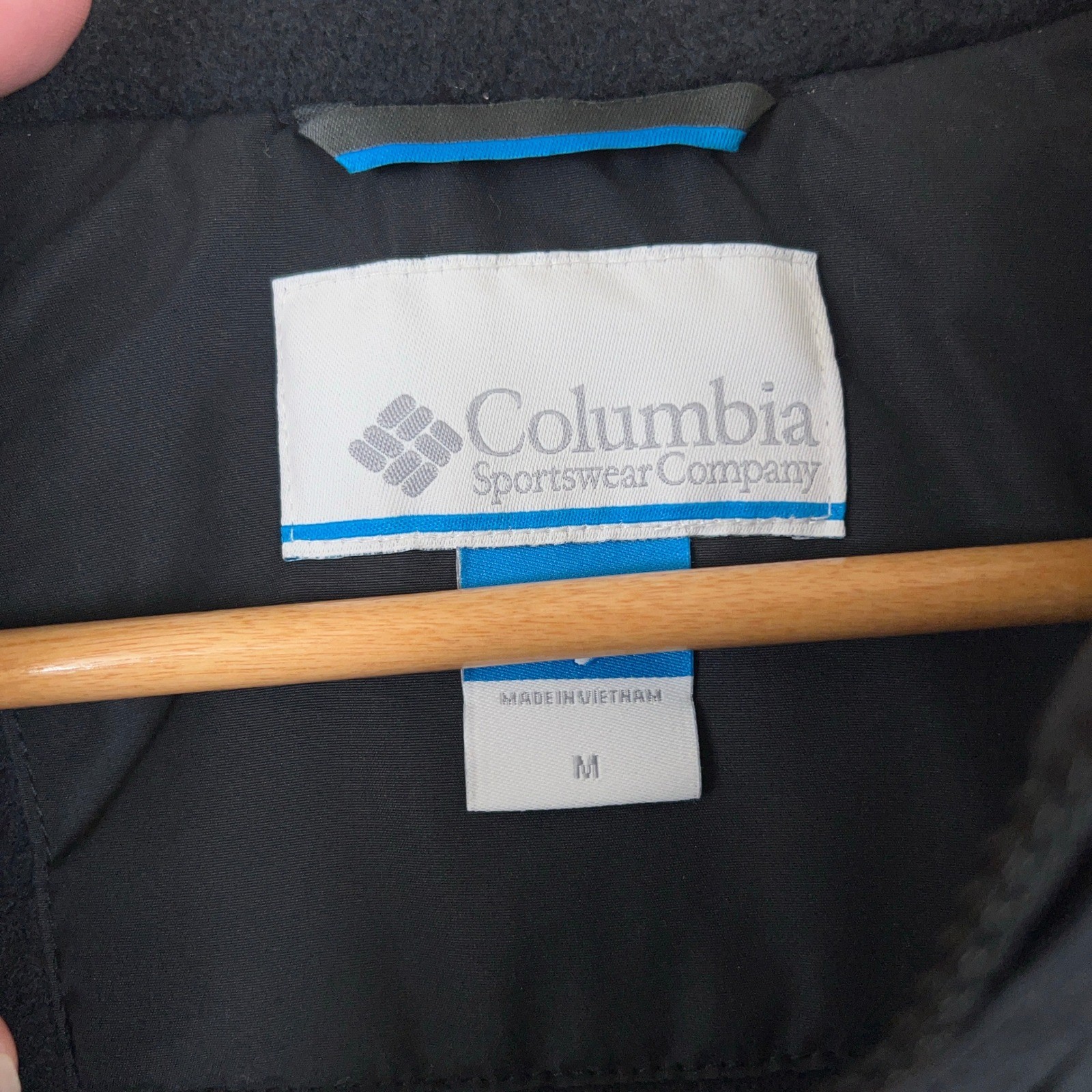 Columbia Mens Black Fleece Lined Insulated Full Zip Jacket XM5010 Medium