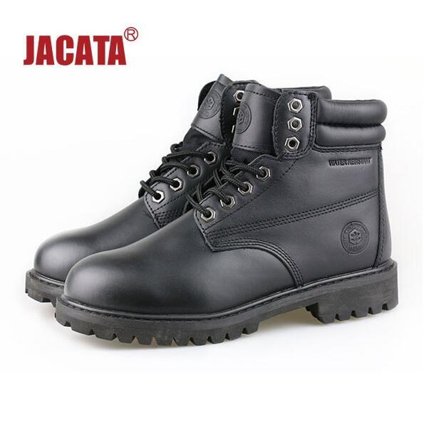 Men’s Work Boots Genuine Leather Water Resistant Wheat Black Brown 8601