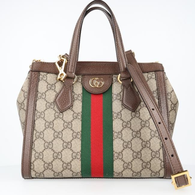 Gucci 547551 Ophidia GG Small Handbag Shoulder Bag White