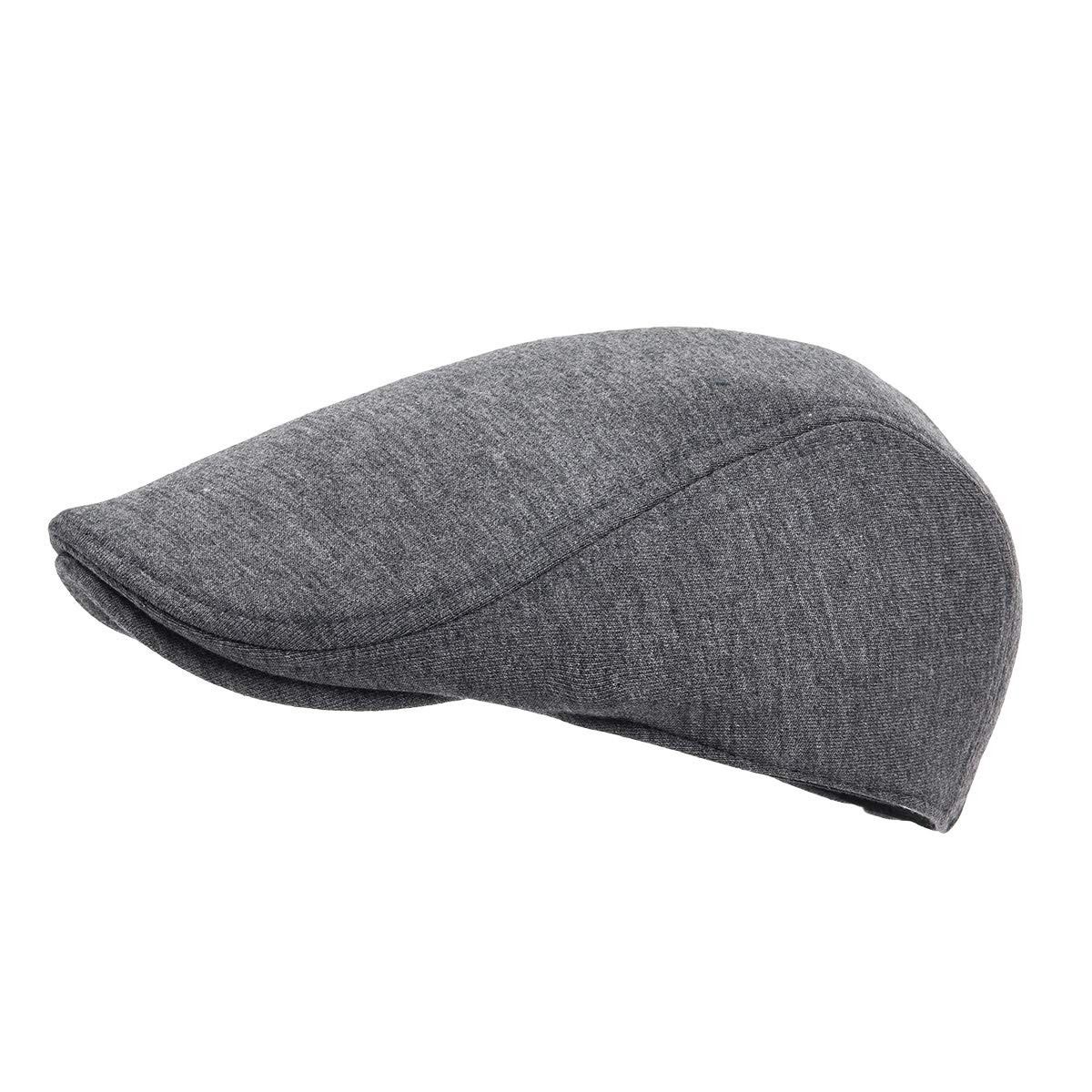 Men Cotton Newsboy Cap Soft Fit Cabbie Hat