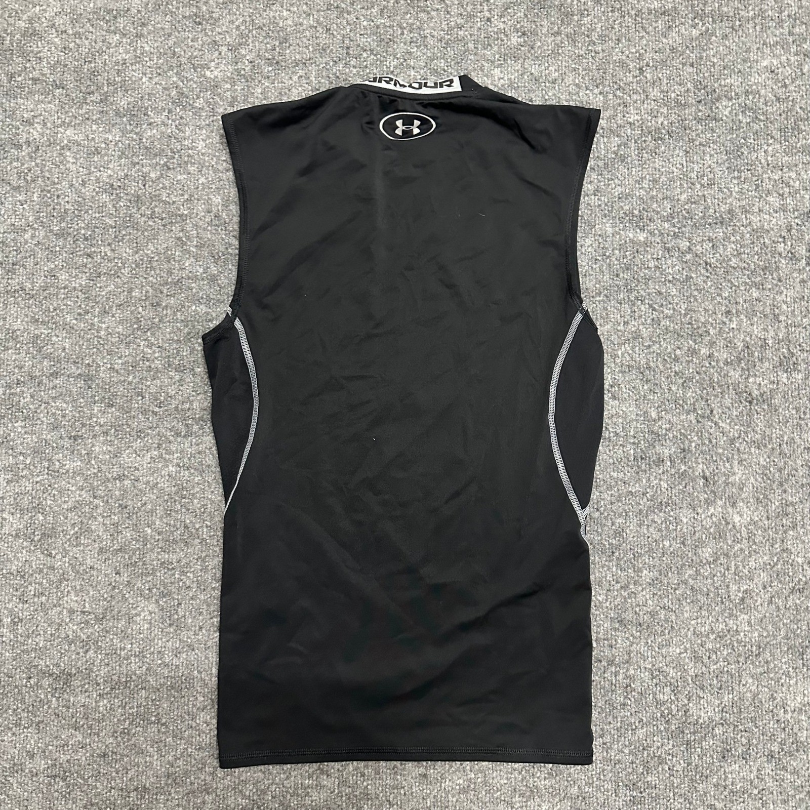 Under Armour Tank Top Mens Size Medium Black HeatGear Compression Athletic Gym