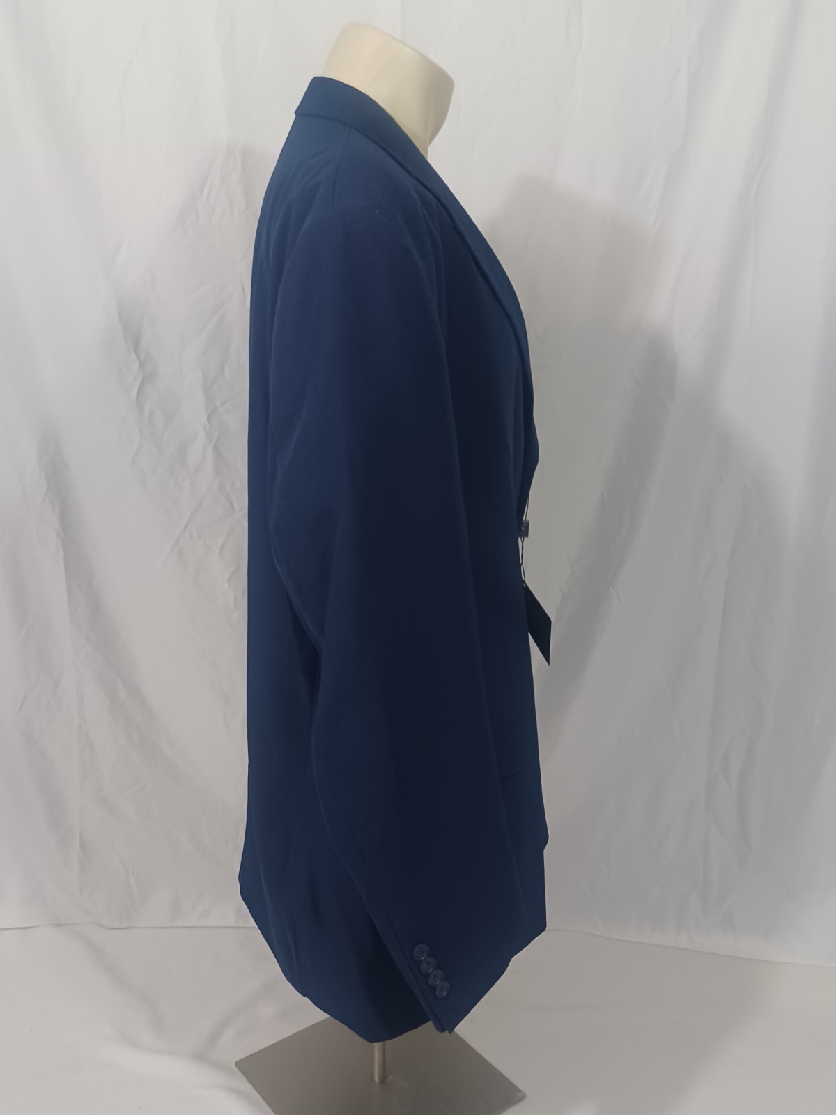 Fortino Landi Men’s Navy 2-Piece Suit Size 48L Pants 42W Unhemmed