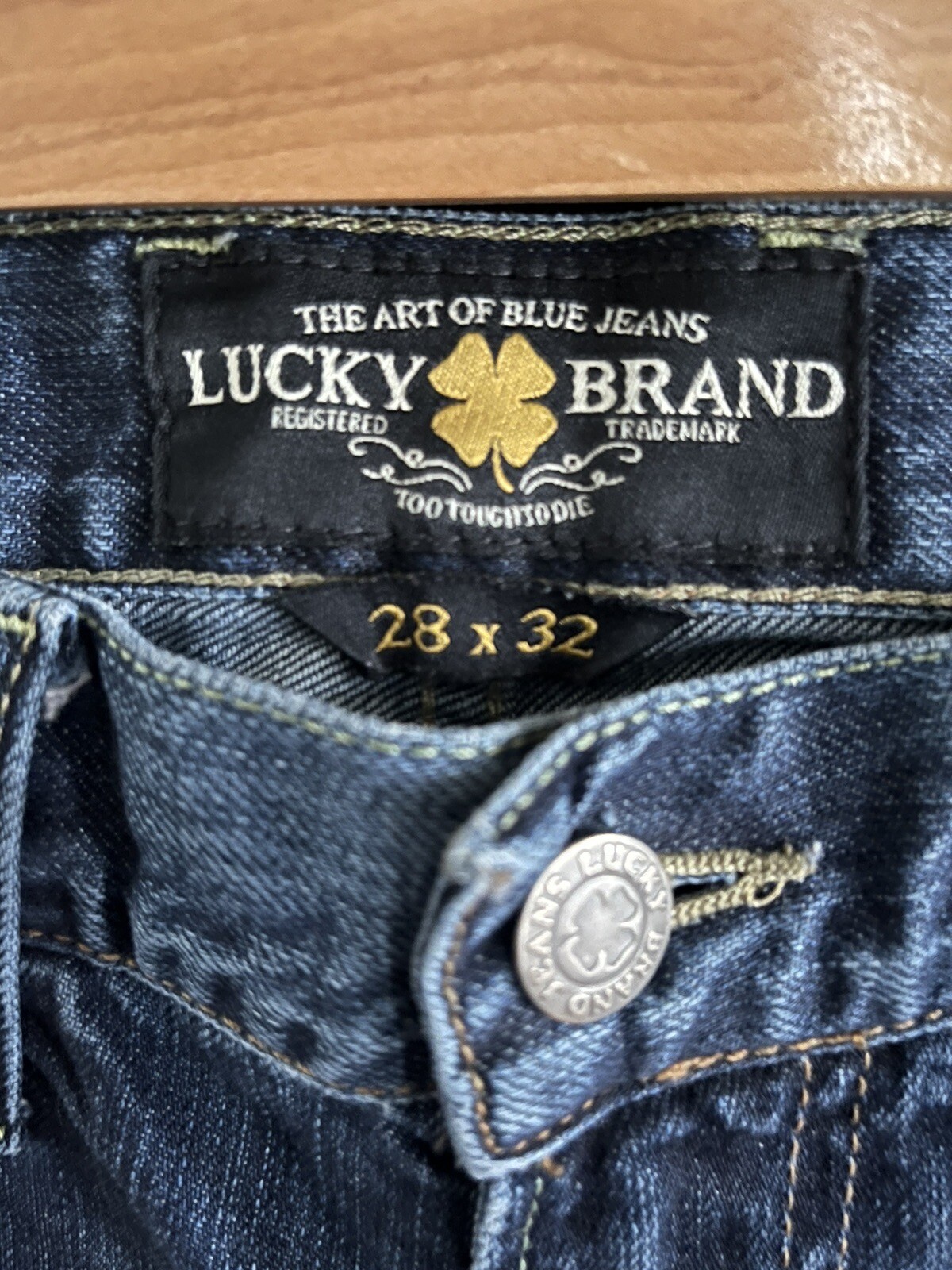 Lucky Brand 101 Super Slim Distressed Jeans Sz 28×32