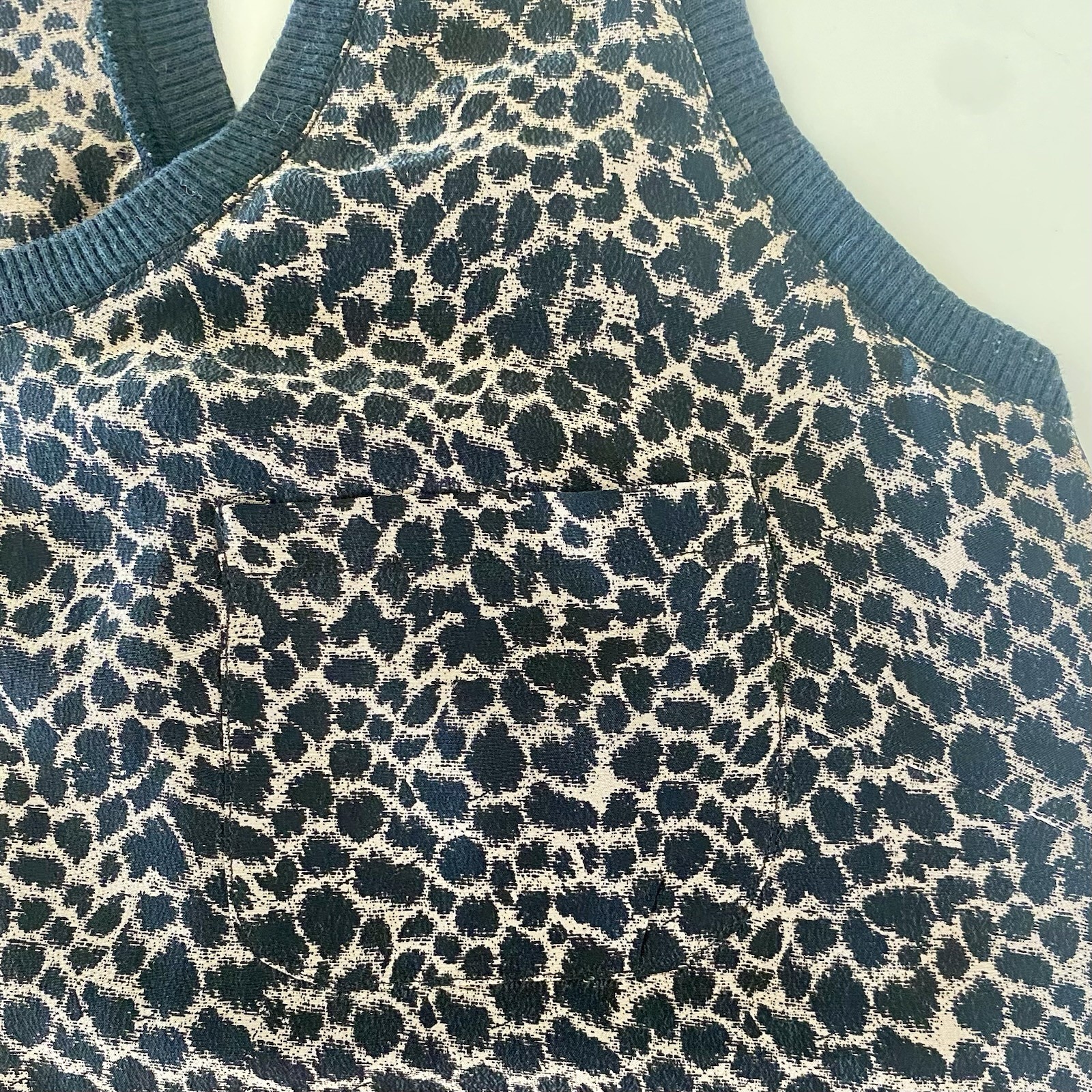 Joie Alicia Caviar Leopard Silk Racerback Tank with Side Pocket, size S