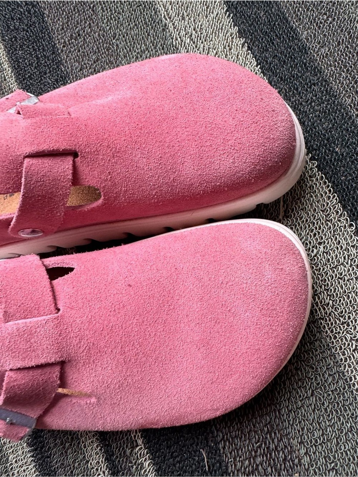 Birkenstock Papillio Pink Suede Clog Mules