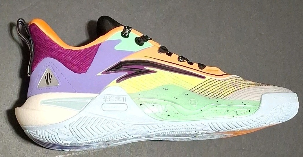 Anta Model 8125B1128S-2 Kai 1 Speed Men’s 9.5, Green/Purple/White