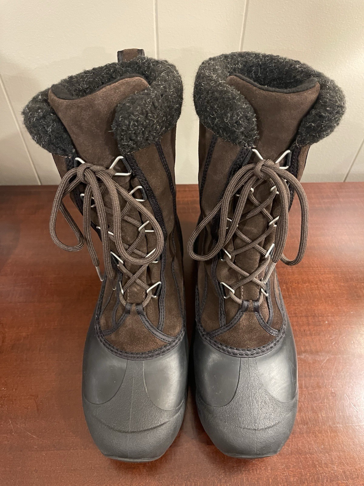 Sorel Thinsulate Women’s Size 9 Brown Suede Fleece Lining Snow Boots NL1579-248
