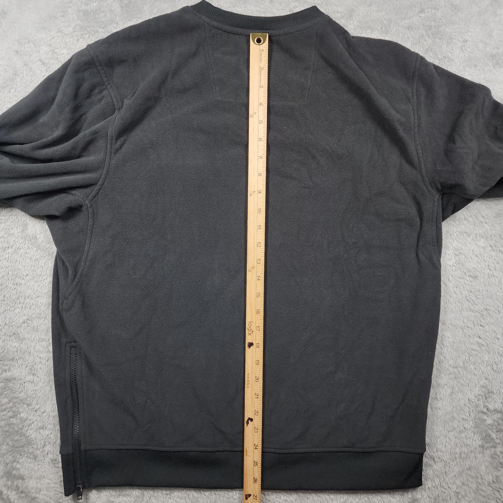 Alaskan Hard Gear Sweatshirt Mens Large Black Fleece Pullover Crewneck Outdoor