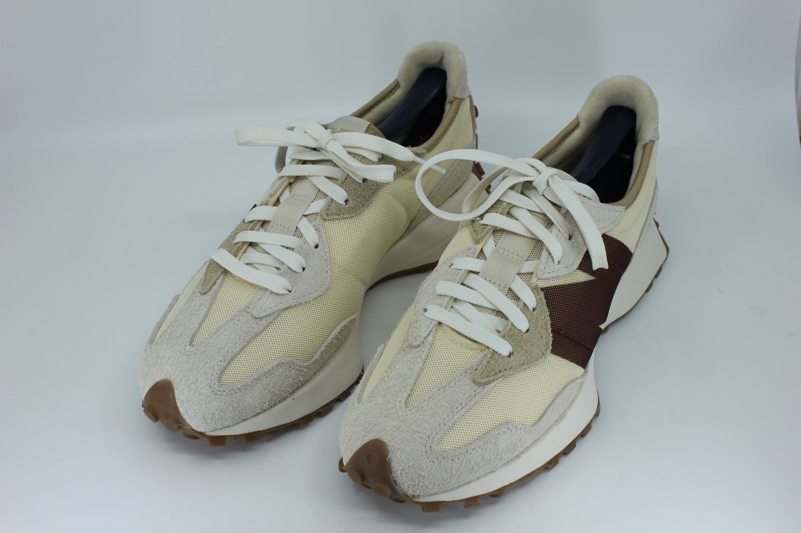 New Balance 327 MS327ACM Mens 9 D Casual Running Shoes Cream Brown Suede
