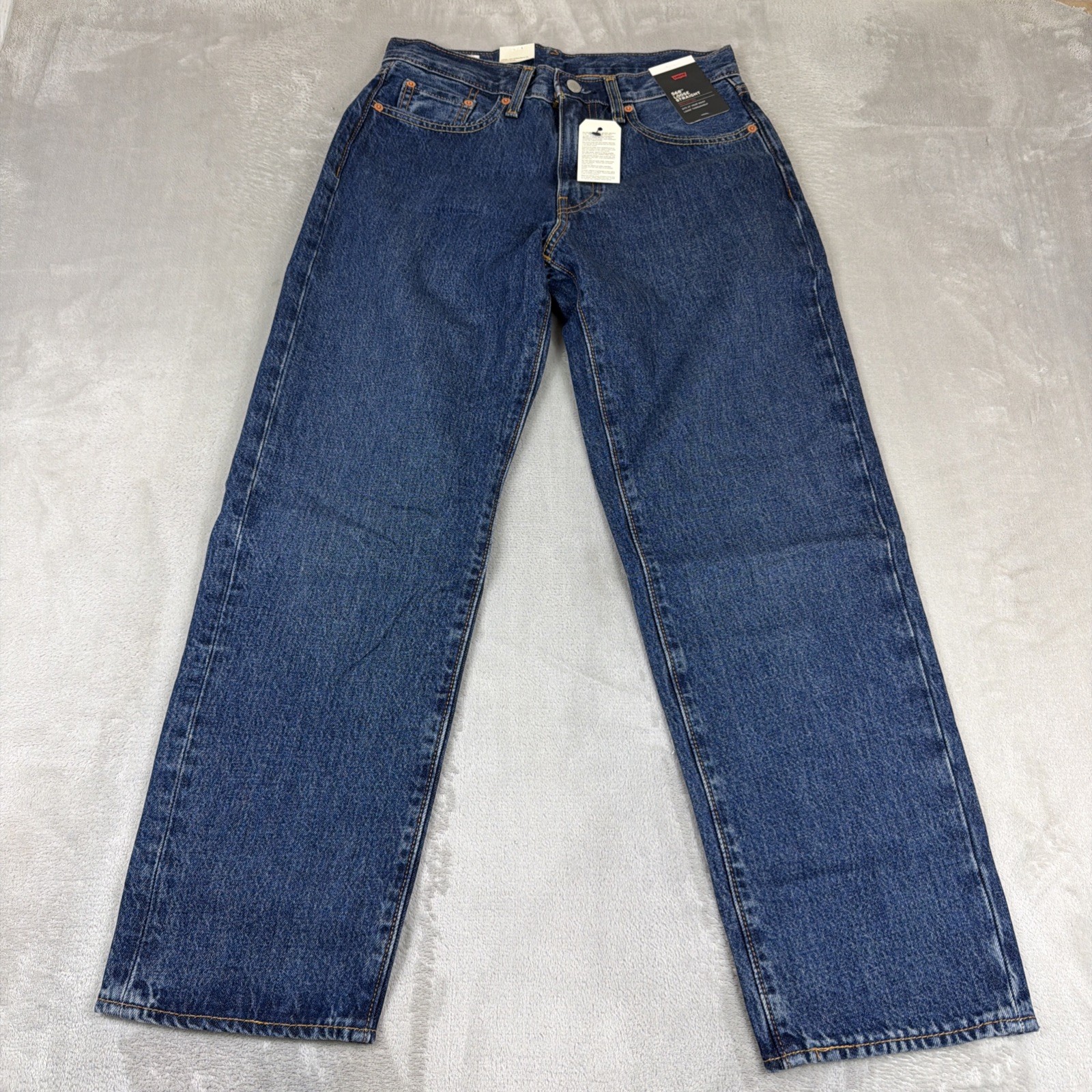 Levi’s 568 Premium Jeans Men’s Size 29×30 Loose Straight Blue Denim Cotton