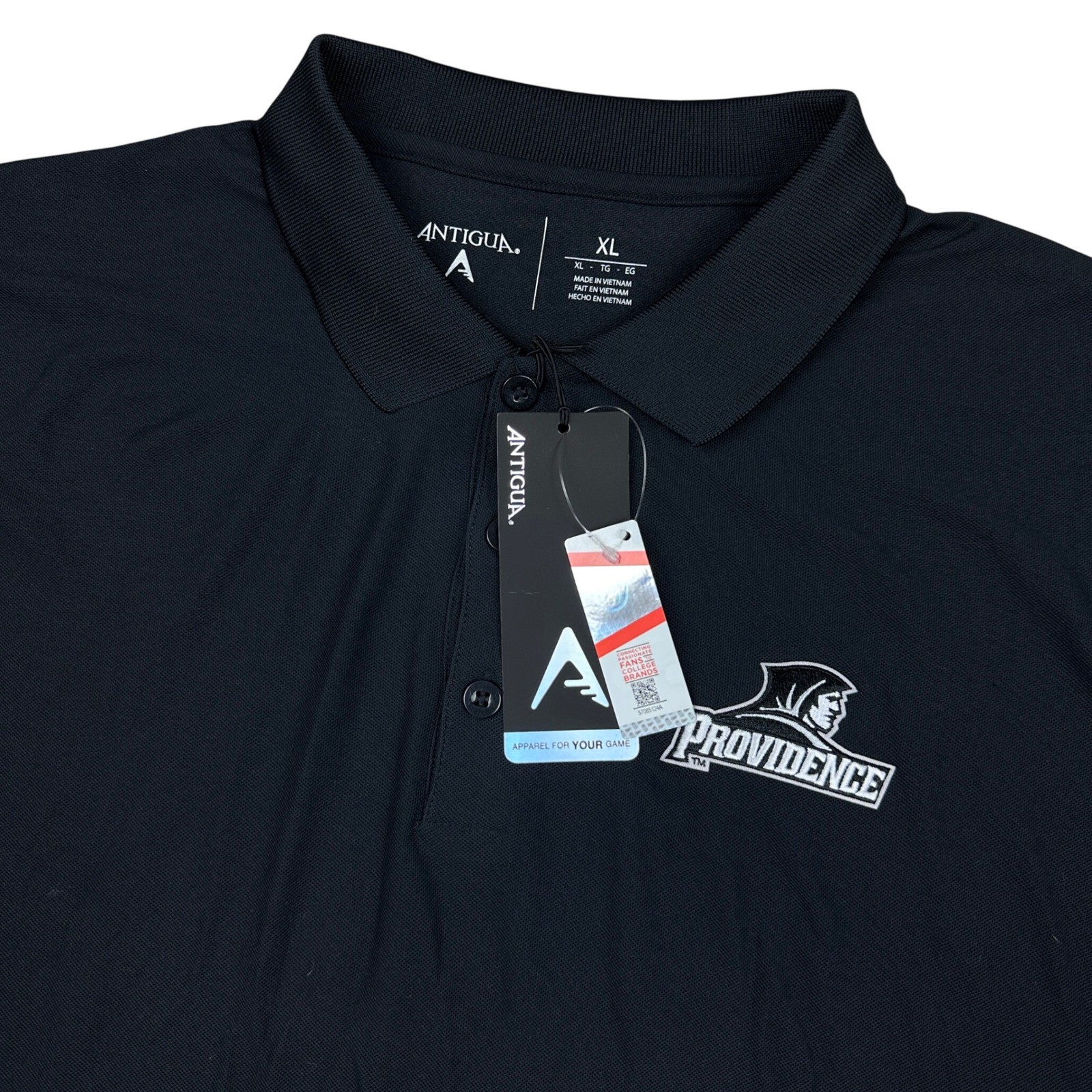 Antigua Providence Friars Polo Shirt Mens XL Black Legacy Pique Short Sleeve