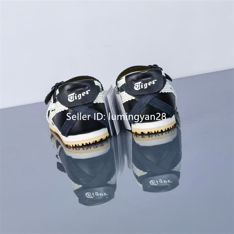 Vintage ONITSUKA TIGER MEXICO66 TGRS BALLET FLATS Black Cream 1182A678-001