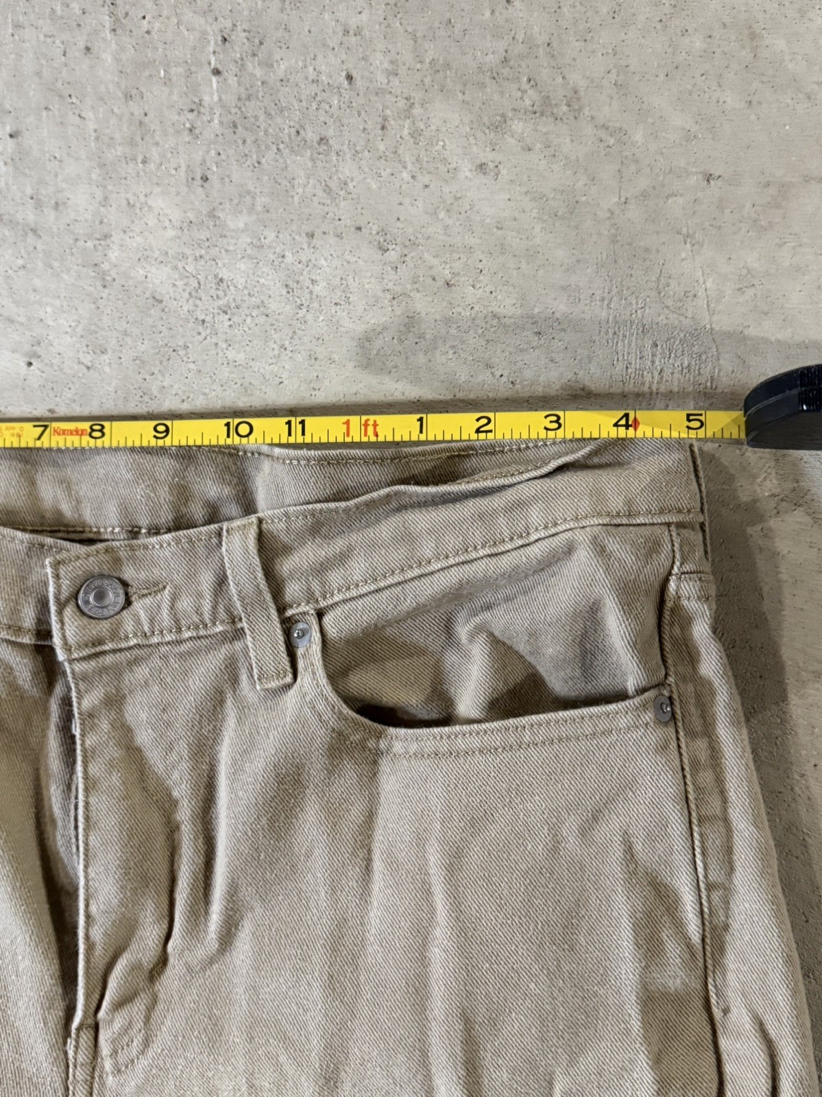 Levi’s 511 Slim Khaki Jeans Men’s 34×34 Tan 100% Cotton Summer Casual Pants