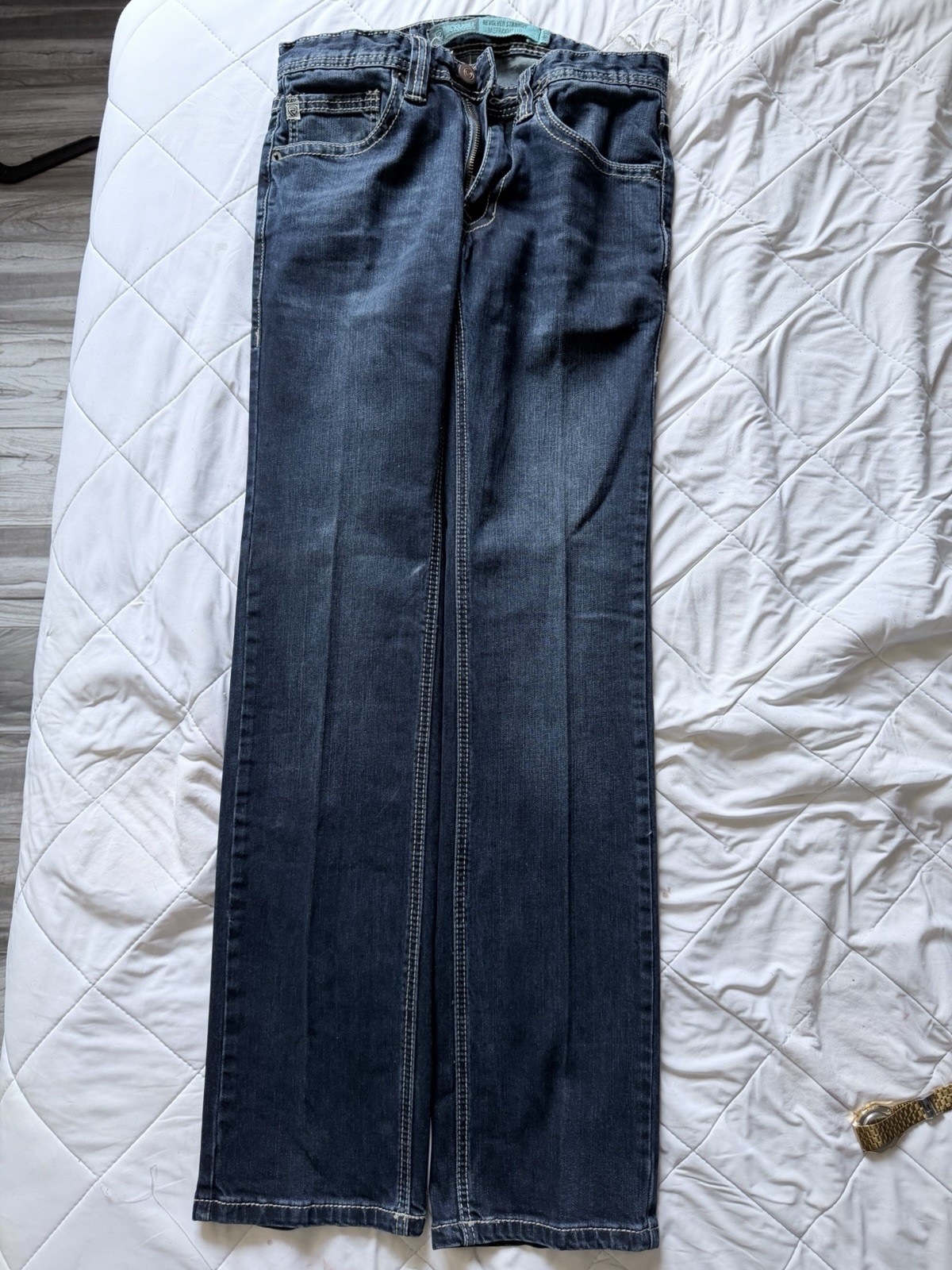 Rock & Roll Cowboy Refined Denim Straight Fit Blue Jeans Medium Wash 28×32