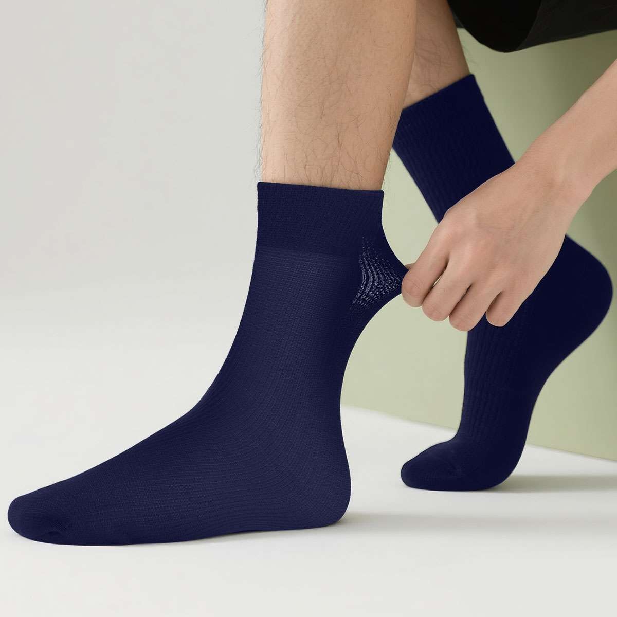 10Pairs Men’s Dress Socks Thin Casual Fashion Crew Mid Calf FAST SHIPPING
