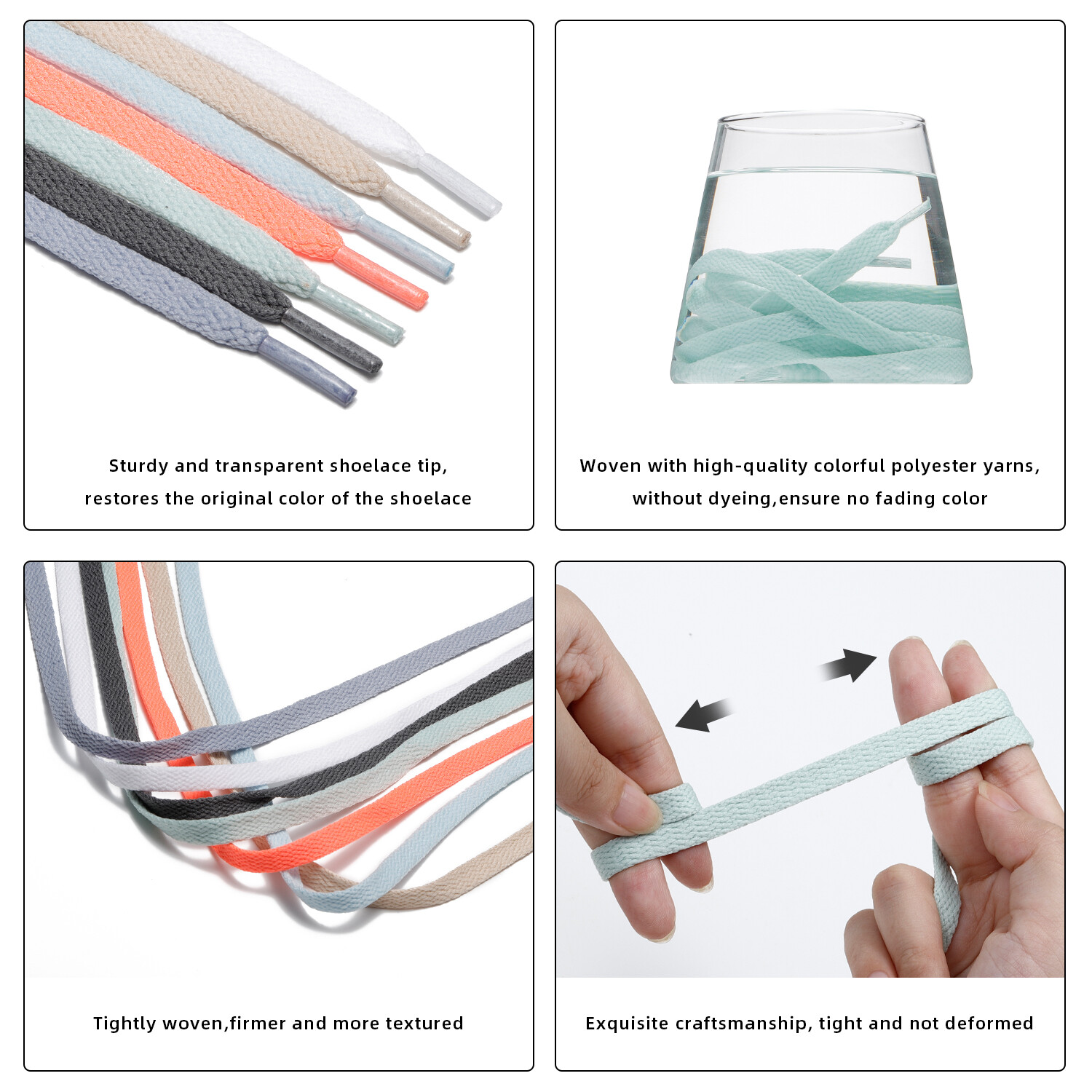 1Pair 24 27 36 45 63 72 Inch Flat Shoelaces Replacement for Sneakers Mint Green