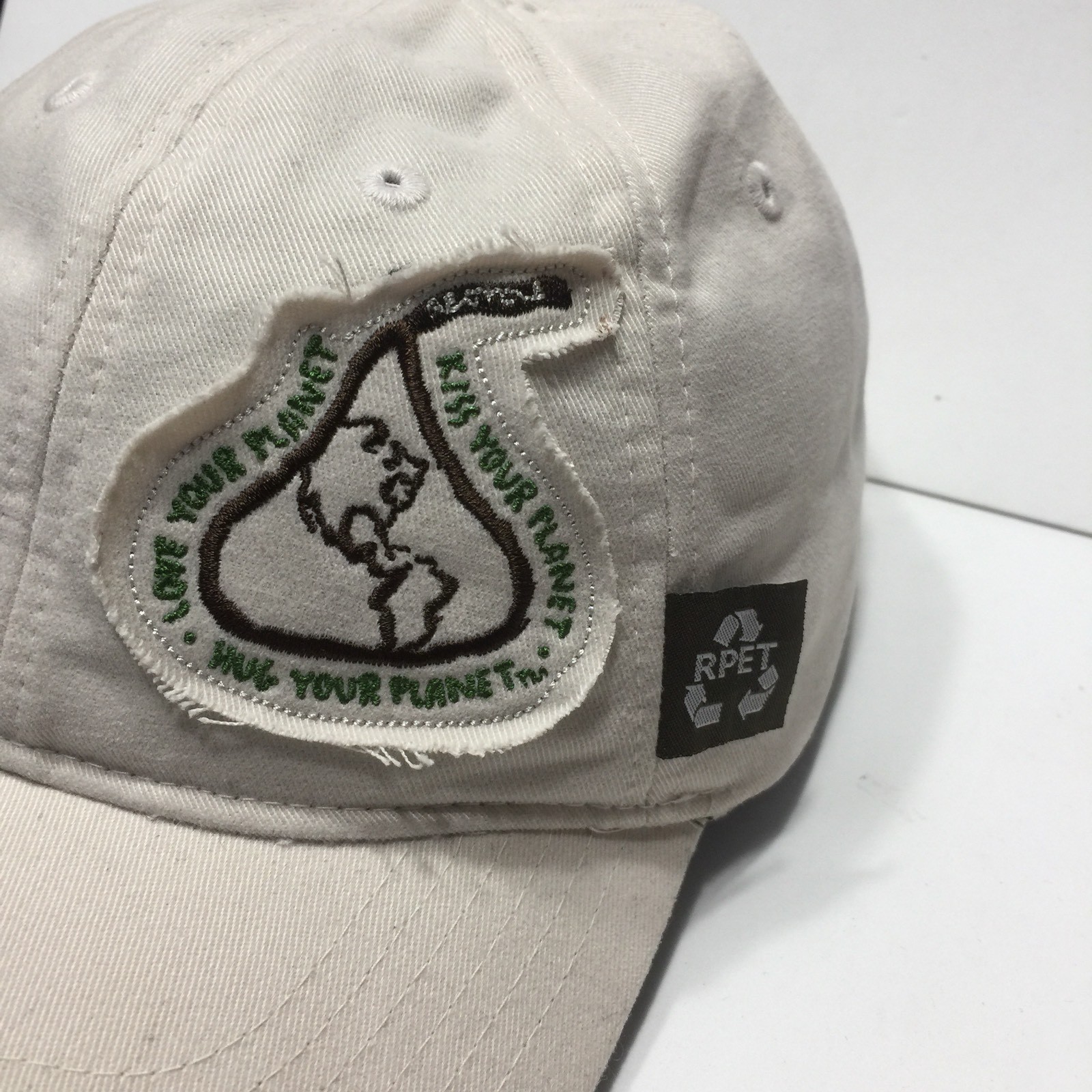Love, Kiss Your Planet Cap Hat RPET Adjustable 100% Of Recycled Plastic Bottles