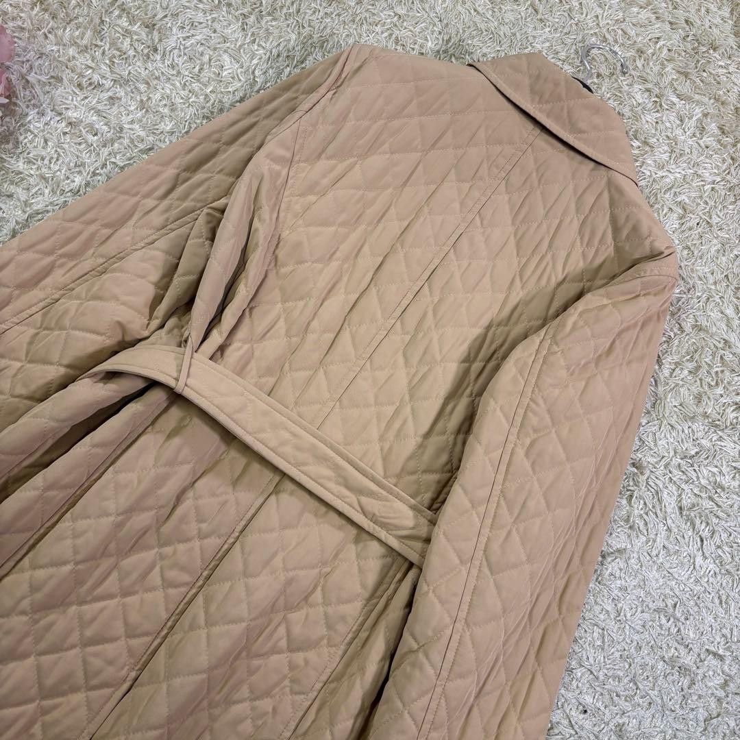 Burberry London Nova check belt quilting jacket coat