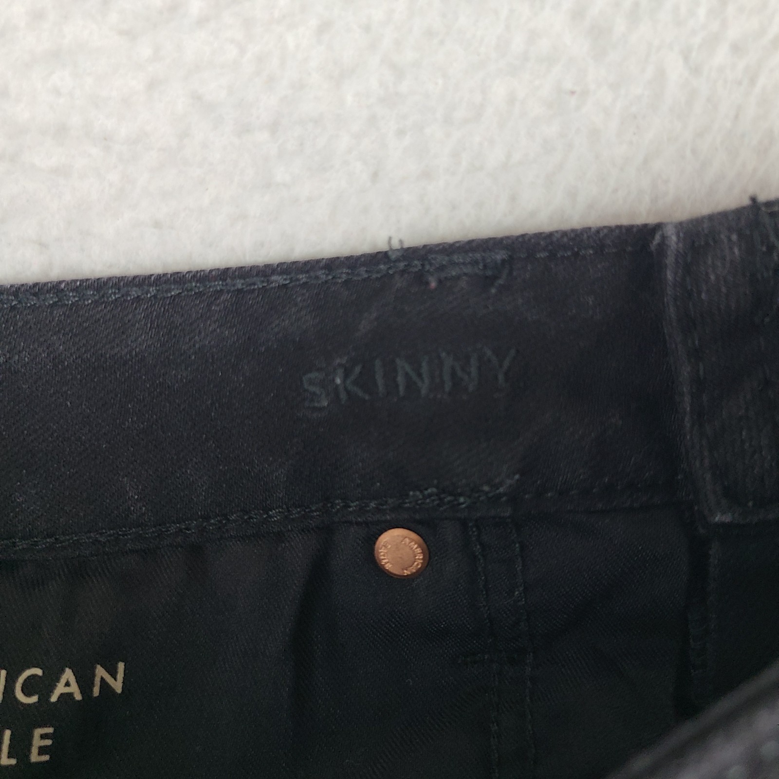 American Eagle Jeans Mens 32×32 Black Wash Airflex + Skinny Denim
