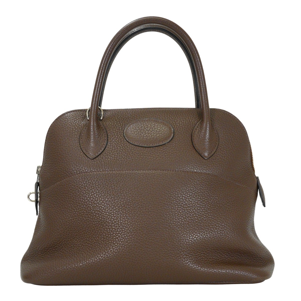 [Pre-loved] HERMES Bolide31 Chocolat Taurillon Clemence Silver HW Shoulder b…
