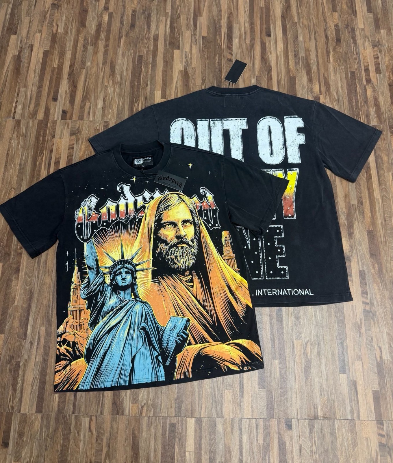 Black Godspeed T-Shirt S-M-L-XL TEE