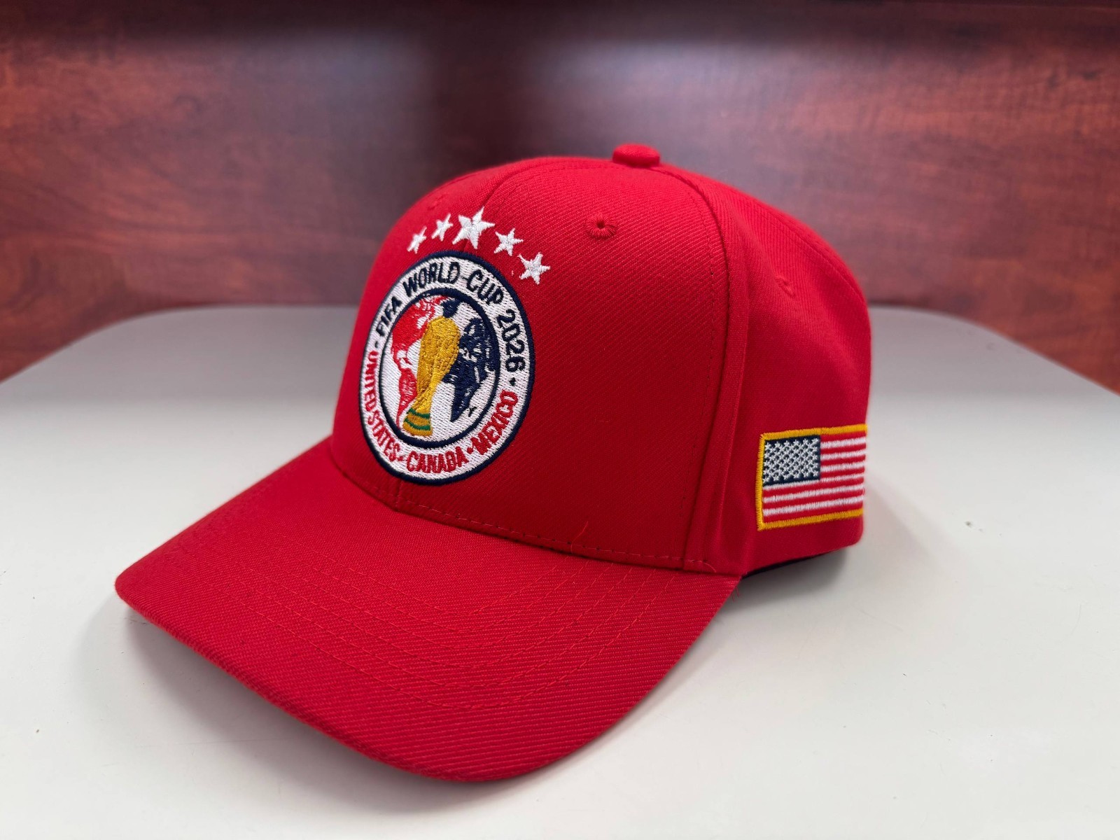 FAST SHIP – FIFA World Cup 2026 MEX USA CAN Cotton Hat, Detailed Embroidery