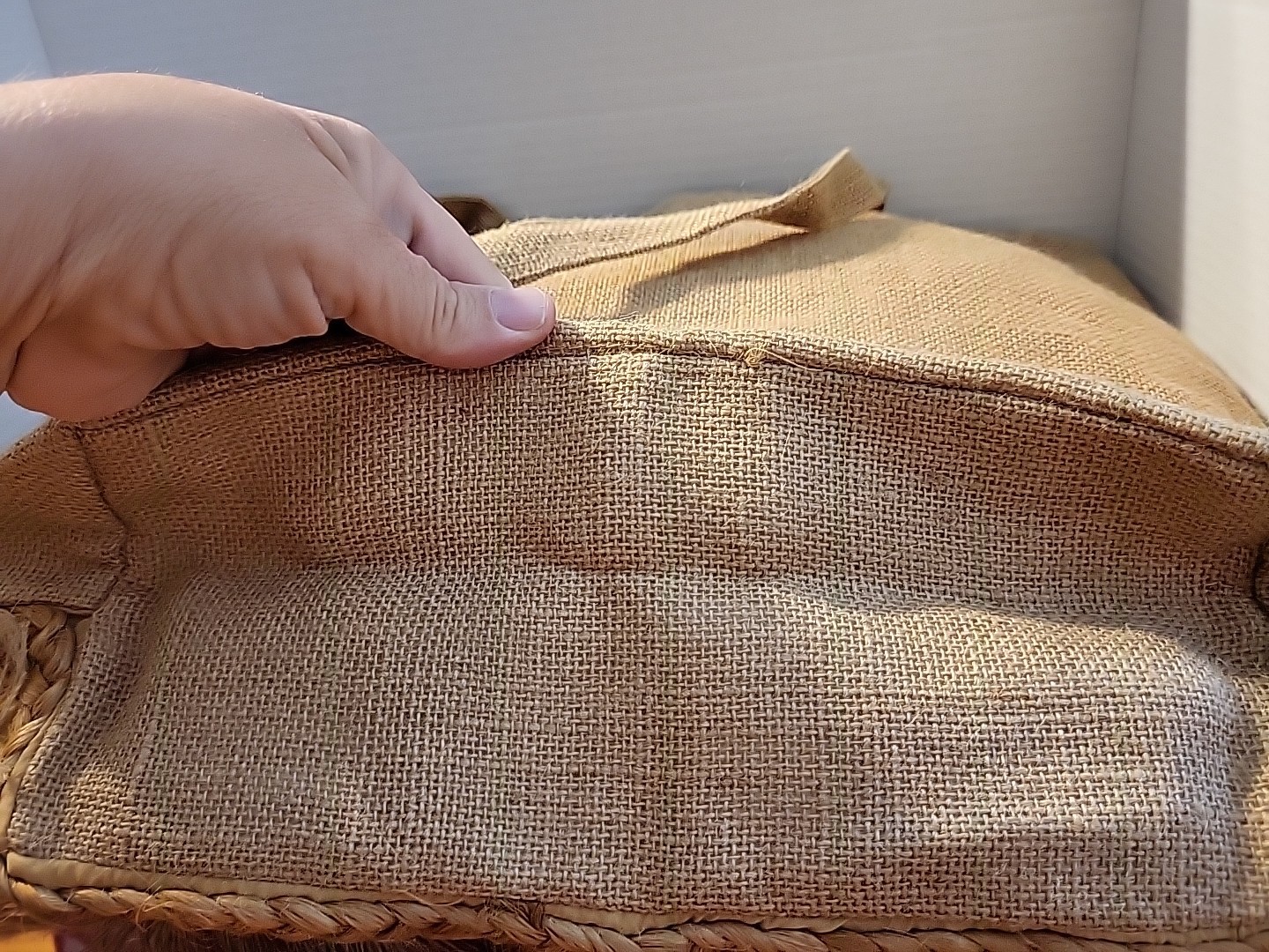 Salt + Umber Isla Jute Lined Seashell Tote/Beach Bag New Without Tags