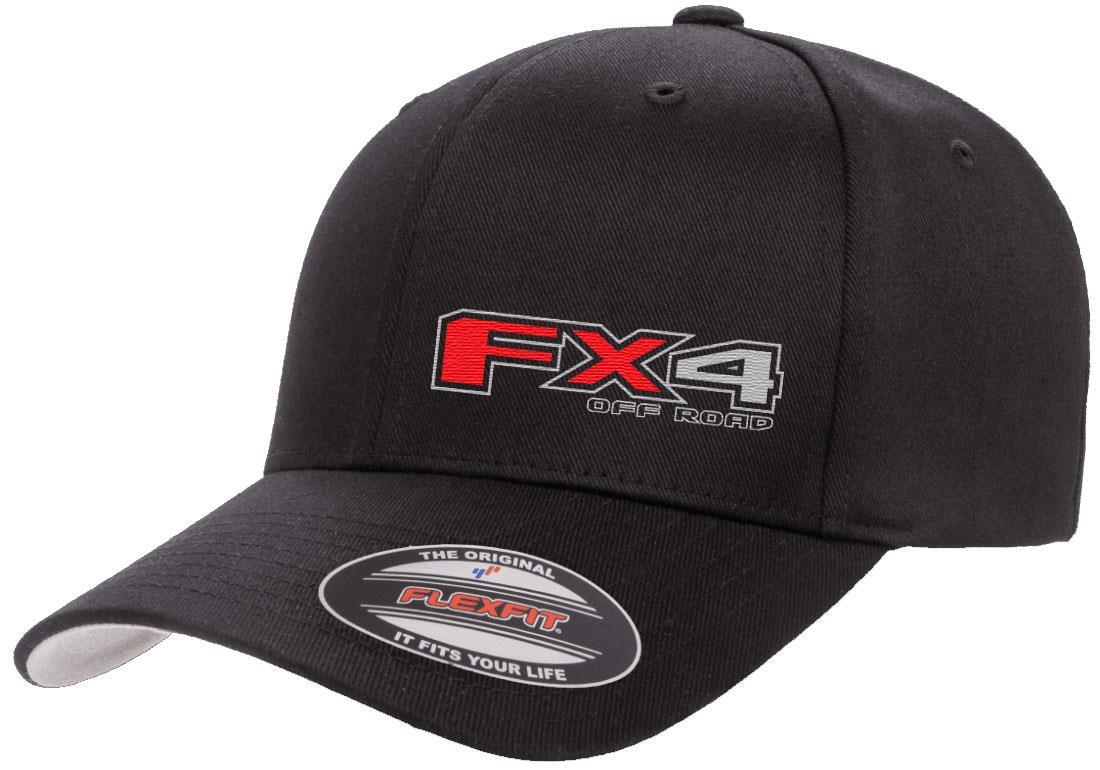 Ford FX4 F150 Truck Embroidered Side Panel Flexfit 6277 Baseball Hat Cap