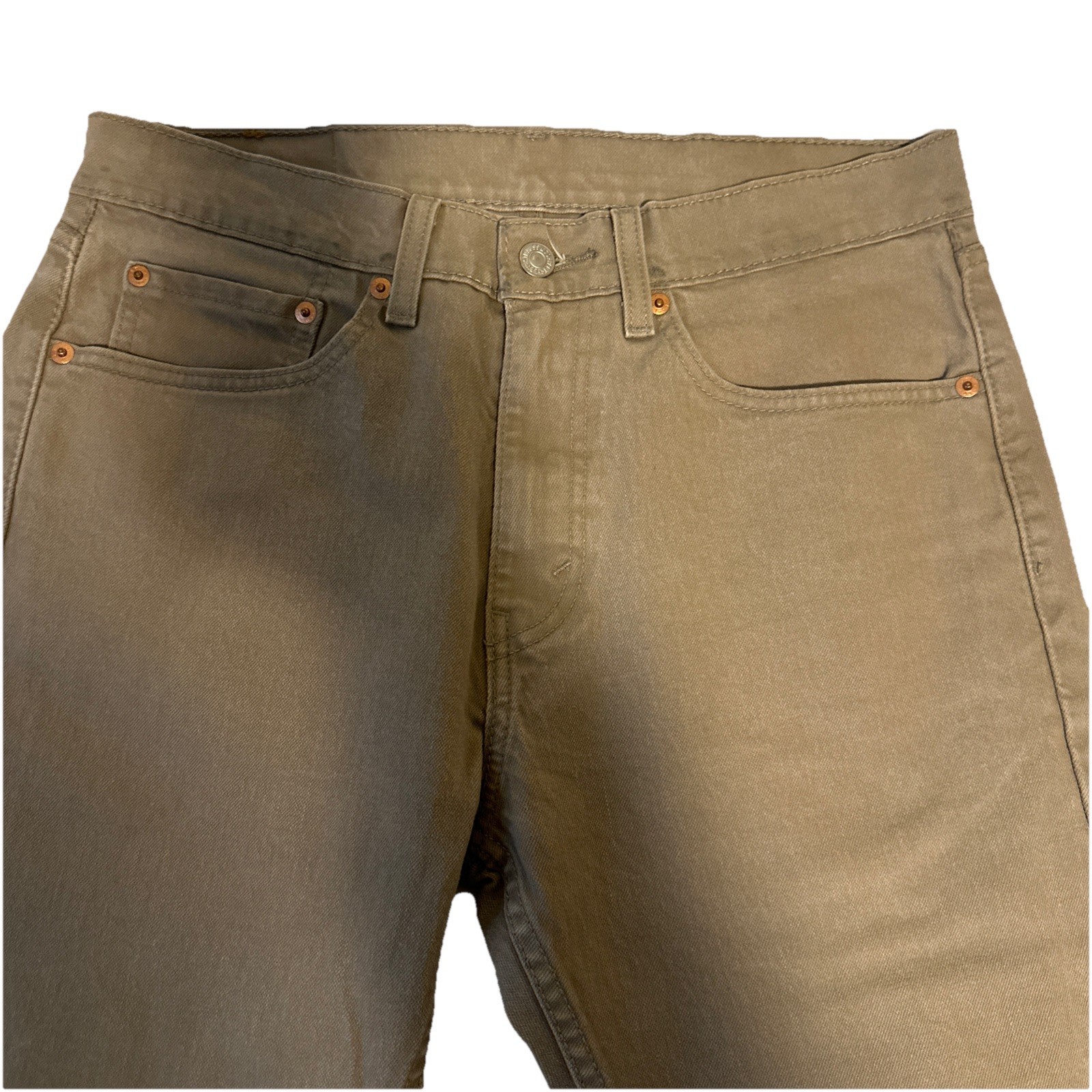 Levi’s 505 Men’s Regular Fit Jean, 31W X 30L Color: Desert Taupe – Brown-Stretch