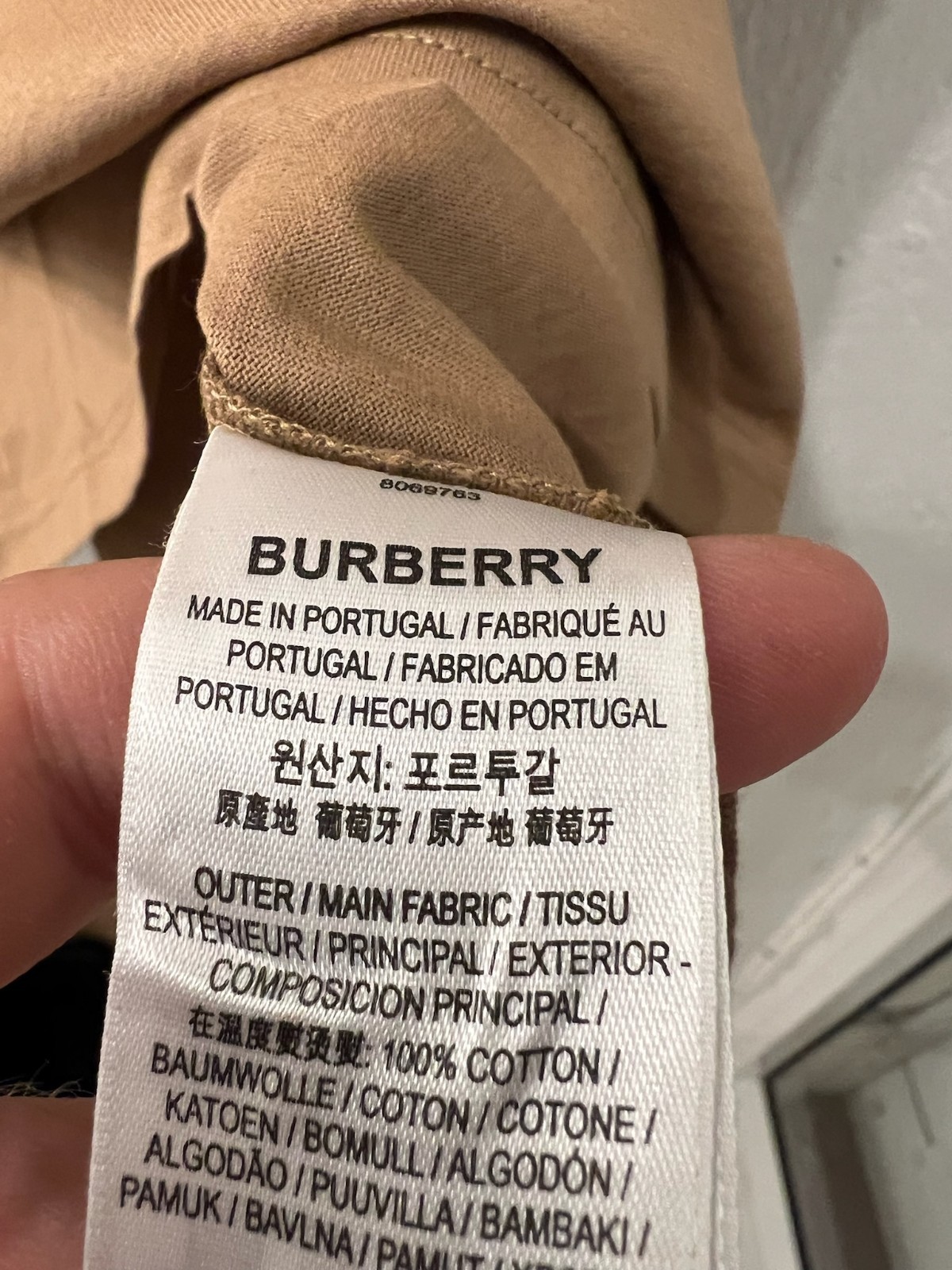 Burberry TB Monogram Embroidered Logo t shirt for men (L size) new