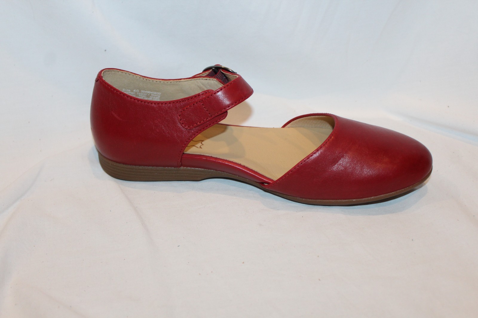 Dansko Liv Burnished Nappa Leather Strap Mary Jane EU 40 US 9.5-10 NEW RED