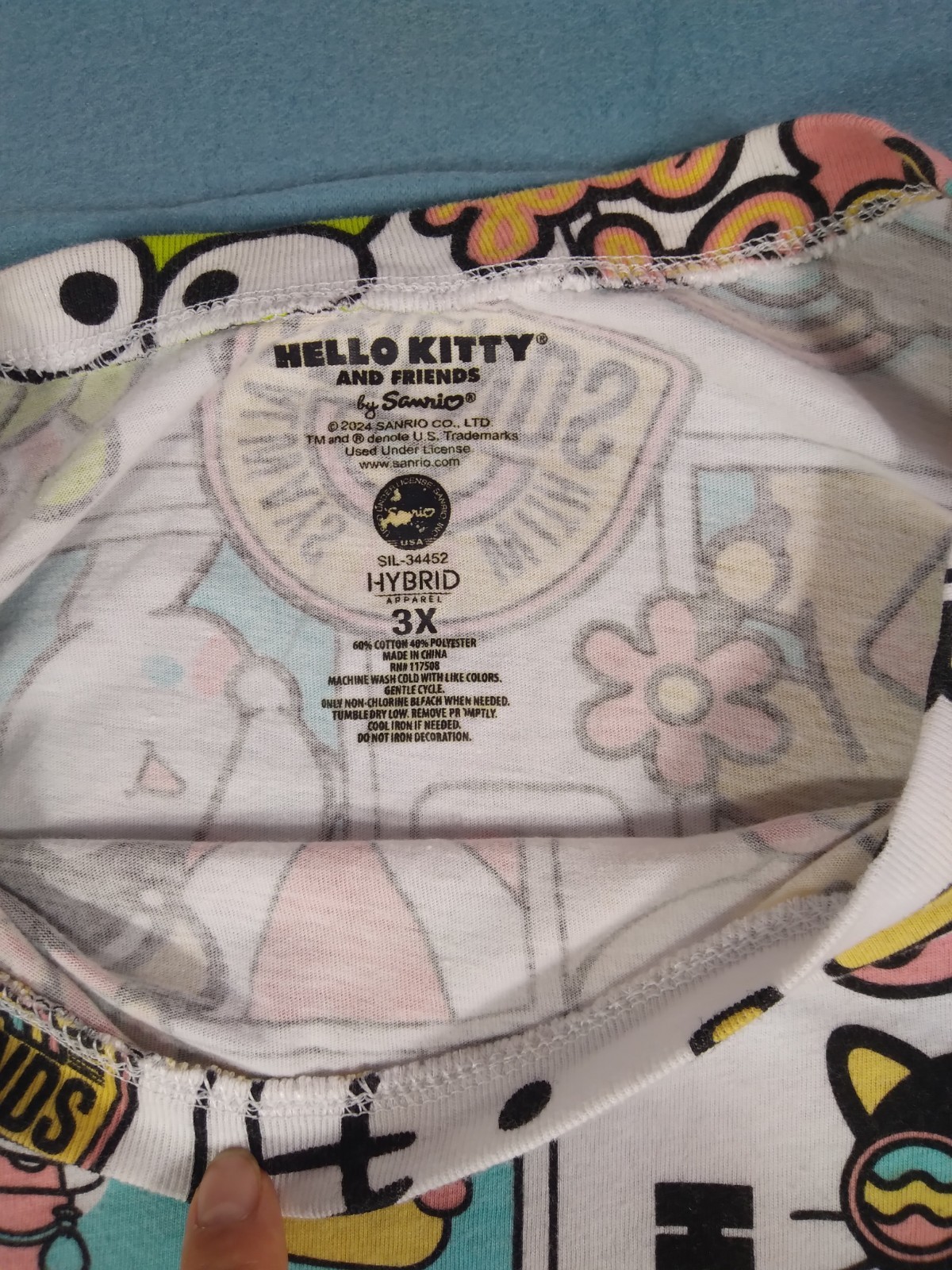 SANRIO HELLO KITTY AND FRIENDS WOMEN’S PLUS T-SHIRT CARTOON GRAPHICS 3X