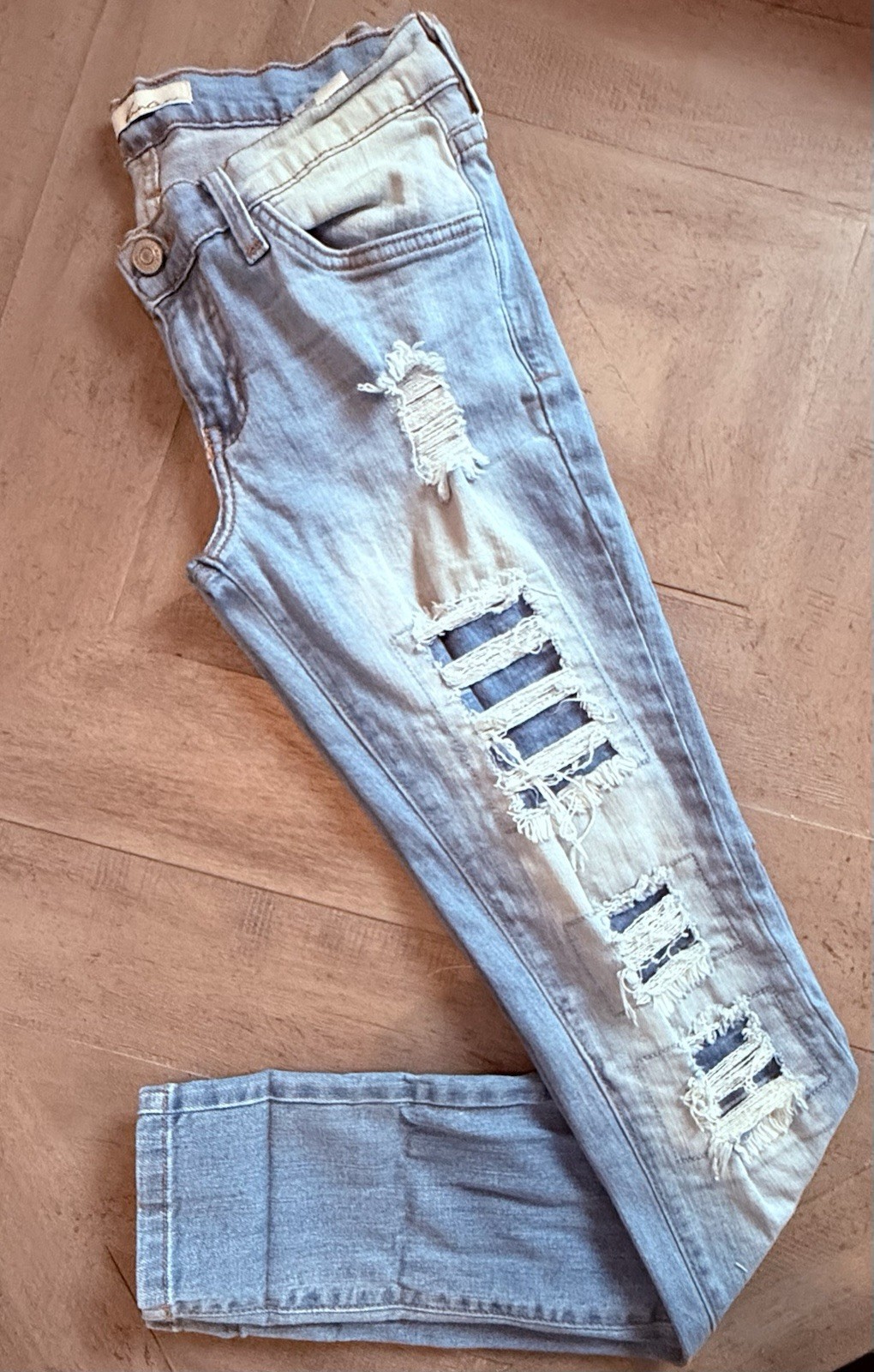Womens kancan distressed skinny jeans size 25