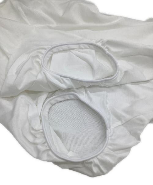 Drawer White Cotton Gathered Dolman T-Shirt Free Size Ladies Top