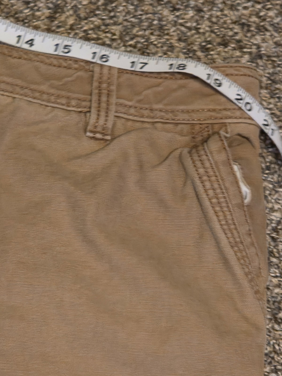 GH Bass Co Mens Canvas Work Pants Khaki Utility Hiking Trail Carpenter 40wx30L