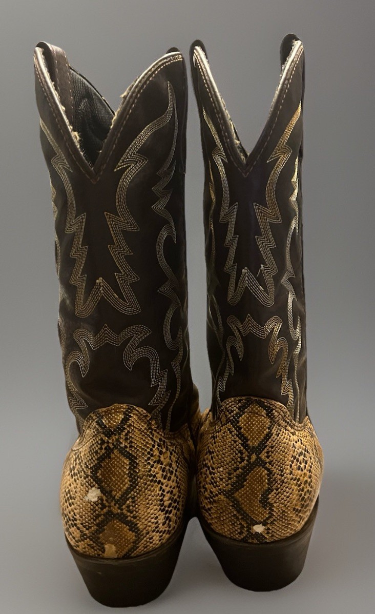 Laredo Monty 68068 Python Snake Skin Boots Western Cowboy Sz 10 1/2EW