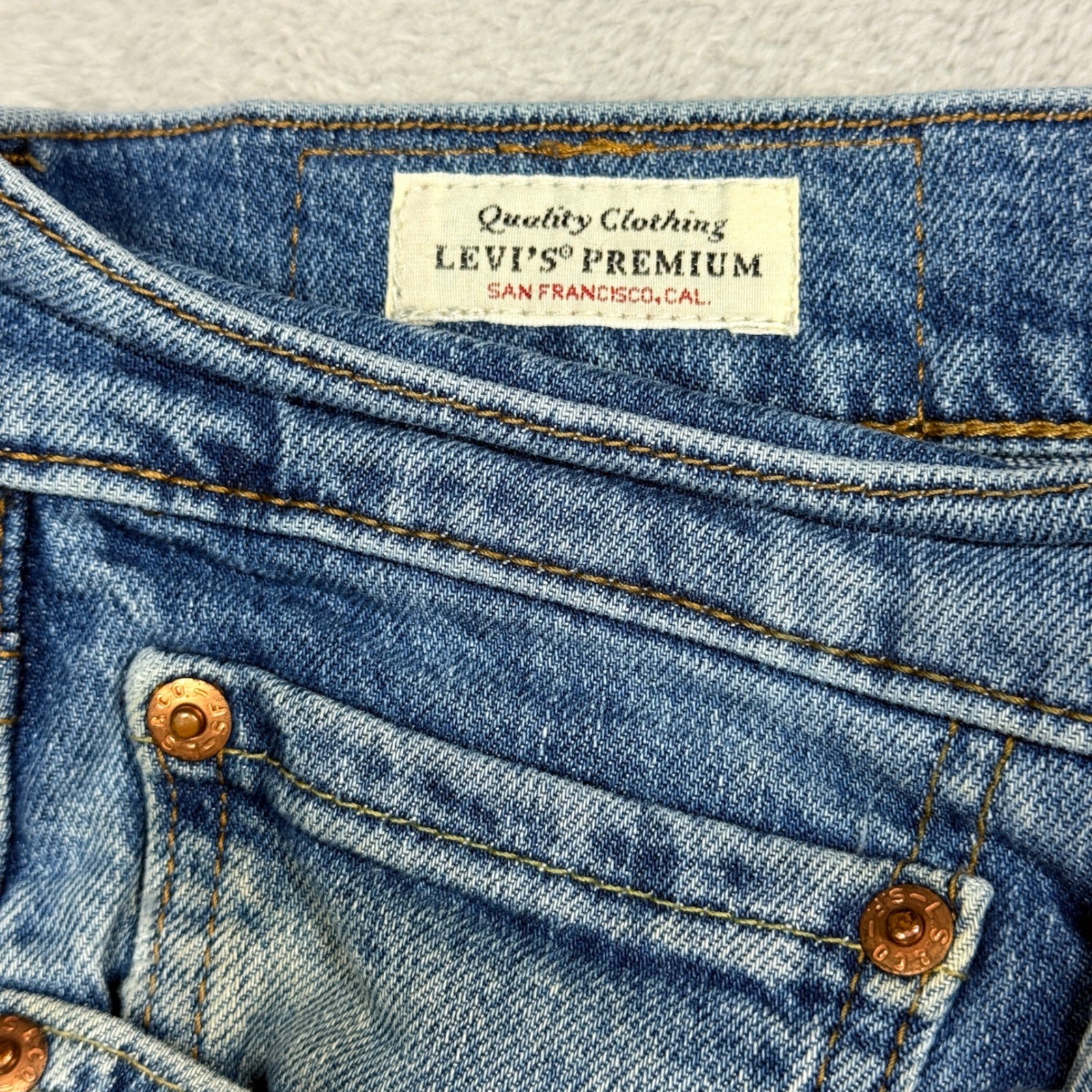 Levi’s 511 Slim Fit Jeans Mens 32×30 Blue Premium Denim 04511-5007