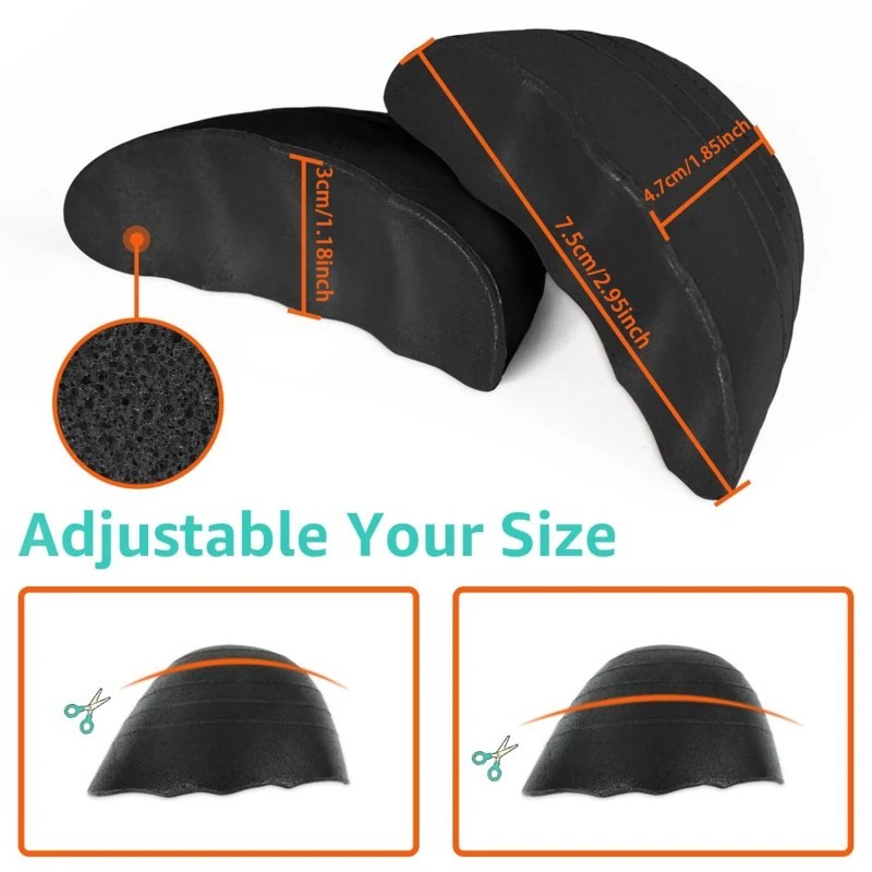 Shoe Filler for Too Big Shoes Soft PU Foam Men/Women Toe Cushion Insert