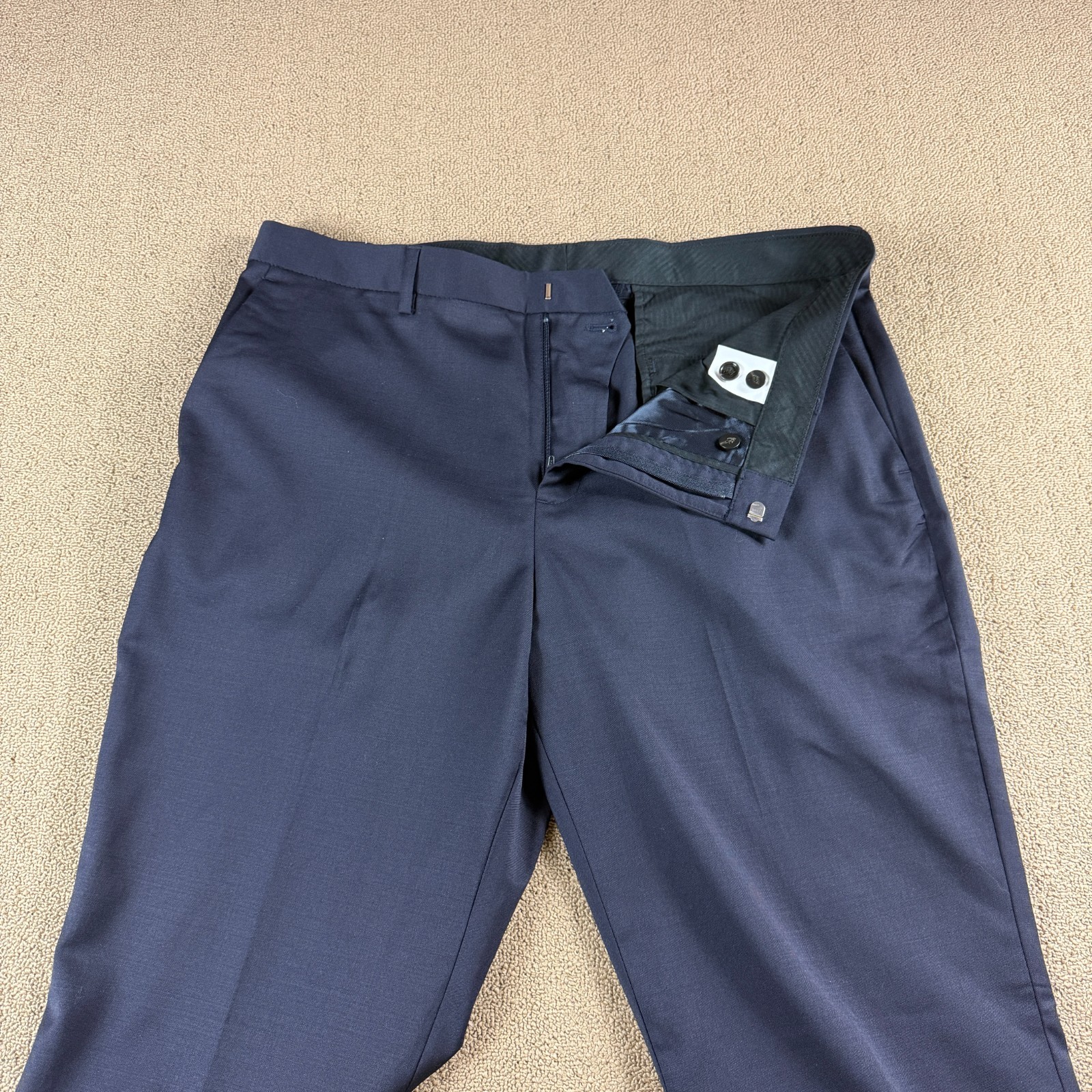 J.Crew Bowery Slim Stretch Wool Blend Dress Pants Blue Size 36X32 NWT MSRP $148