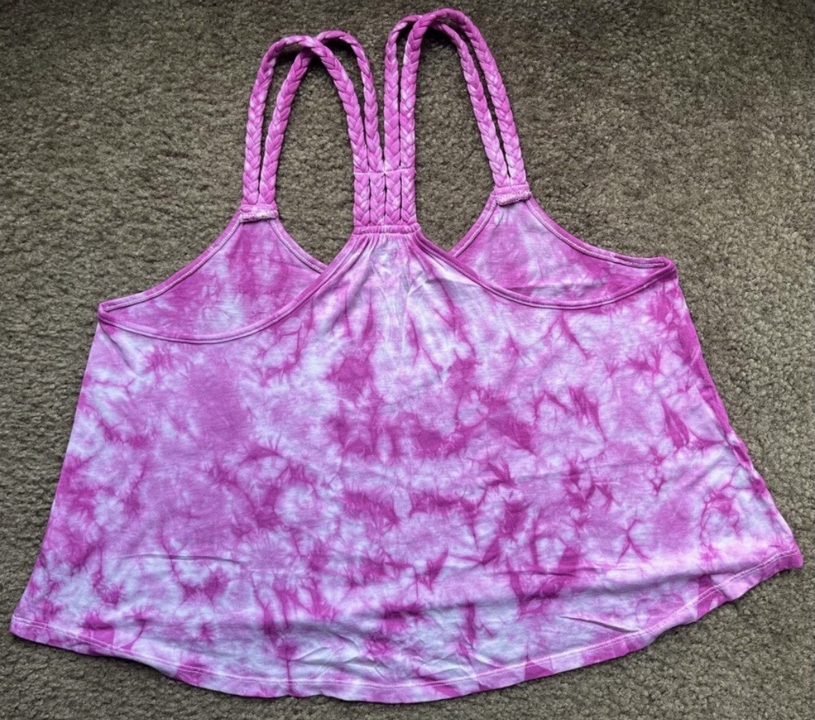 Mudd Tie Dye Crop Tank Size Large