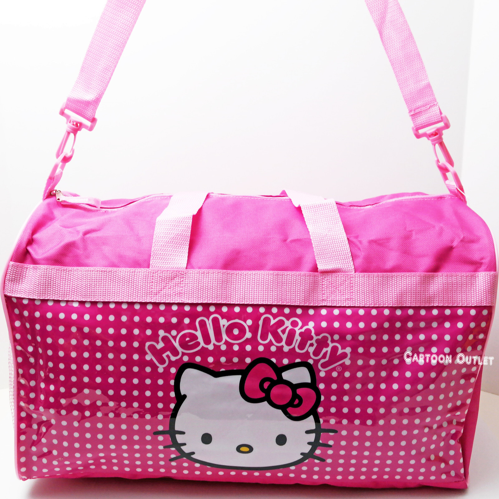 Sanrio Hello Kitty Duffel Bag Carry On Overnight Travel Pink Tote 18″ Dance Bag