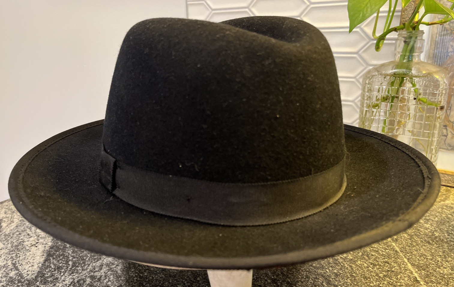 Bruno Capelo Men’s Hat Fedora 100% Australian Wool Large Princeton Collection L