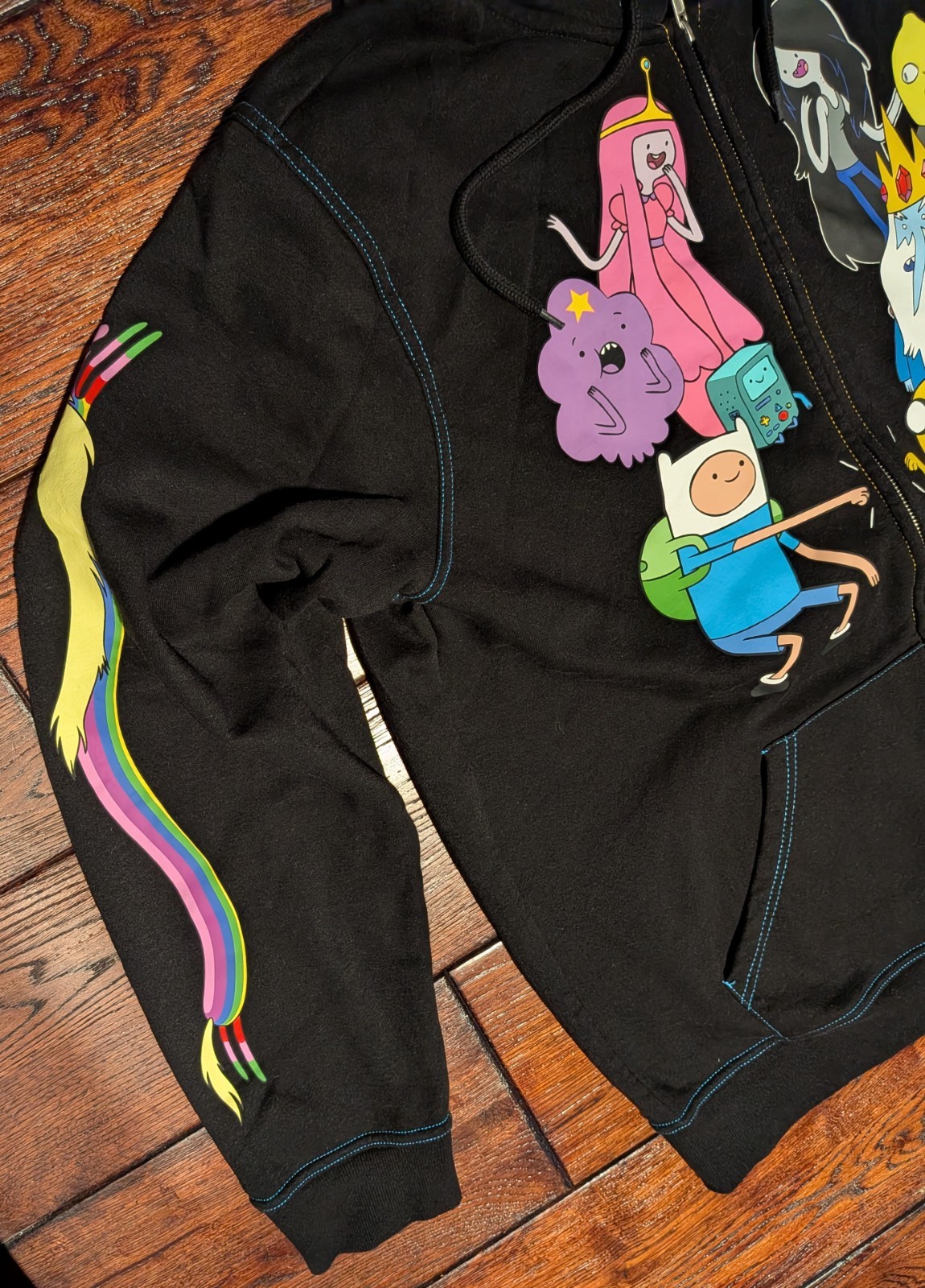 Adventure Time Cartoon Network Hot Topic Full Zip Hoodie Sweatshirt Men’s XL